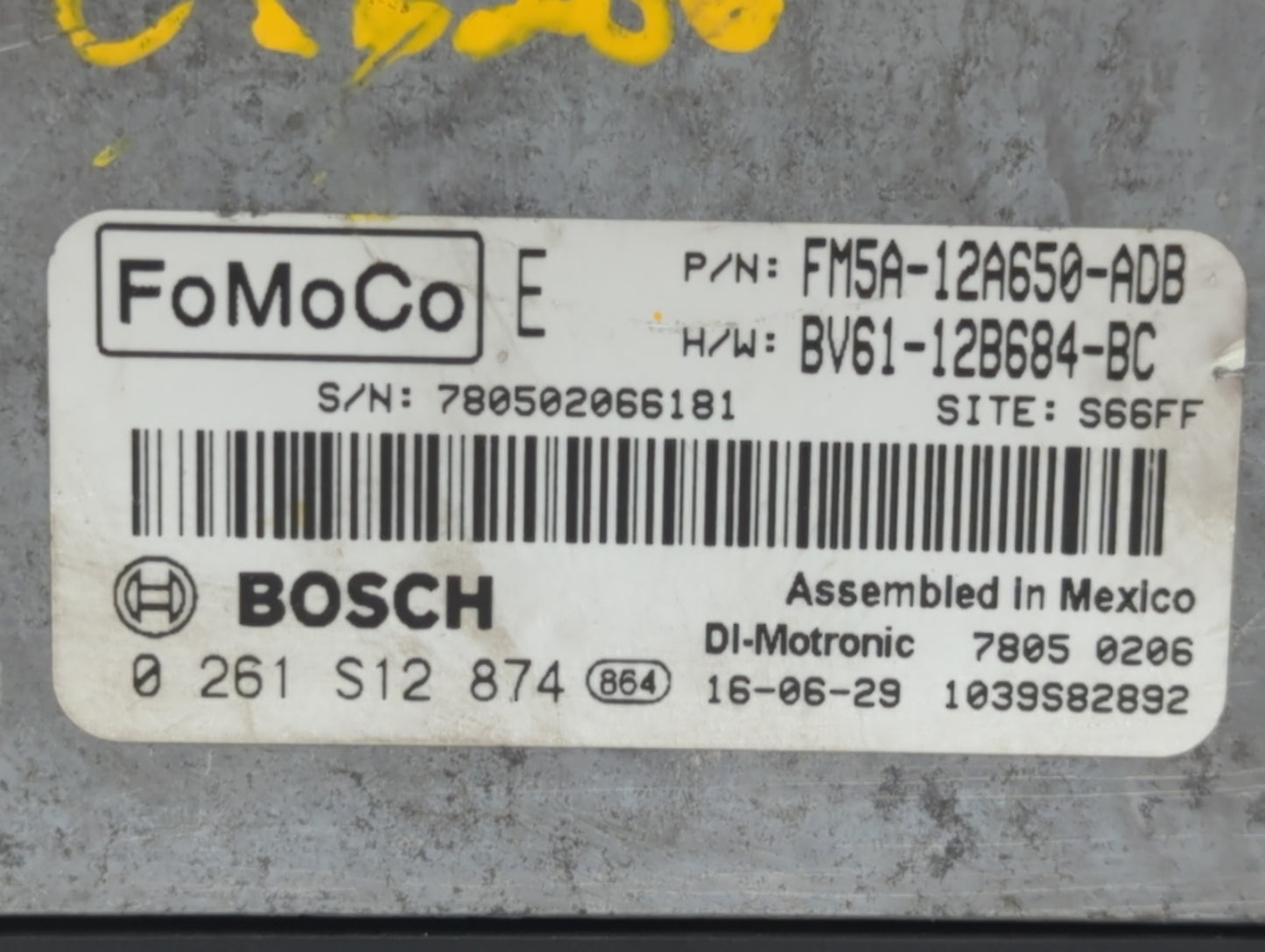 2013-2018 Ford Focus PCM Engine Control Computer ECU ECM PCU OEM P/N:FM5A-12A650-ADB EM5A-12A650-ACB Fits OEM Used Auto Part