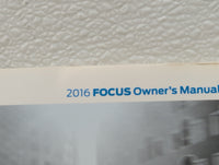 2016 Ford Focus Owners Manual Book Guide OEM Used Auto Parts - Oemusedautoparts1.com