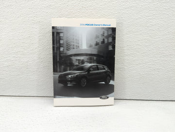 2016 Ford Focus Owners Manual Book Guide OEM Used Auto Parts - Oemusedautoparts1.com