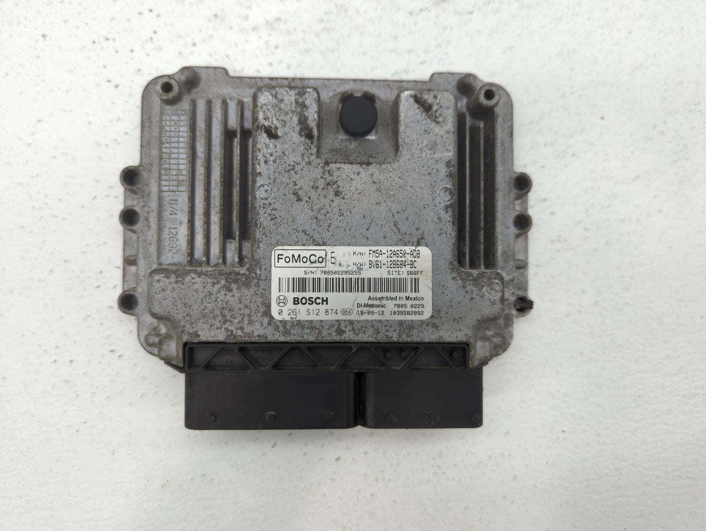 2013-2018 Ford Focus PCM Engine Control Computer ECU ECM PCU OEM P/N:FM5A-12A650-ADB EV61-12B684-BC Fits OEM Used Auto Parts