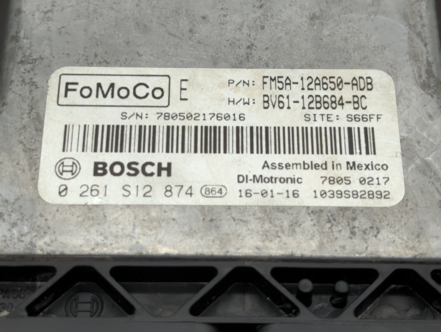 2013-2018 Ford Focus PCM Engine Control Computer ECU ECM PCU OEM P/N:FM5A-12A650-A FM5A-12A650-ADB Fits OEM Used Auto Parts 