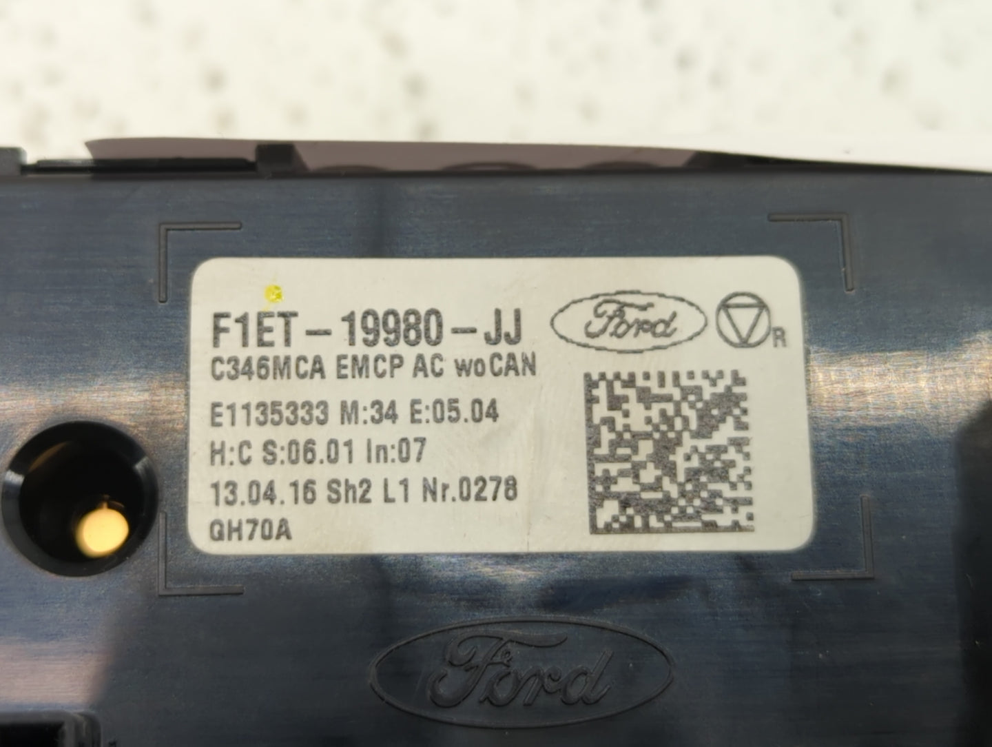 2015-2018 Ford Focus Climate Control Module Temperature AC/Heater Replacement P/N:F1ET-19980-JJ Fits Fits 2015 2016 2017 201