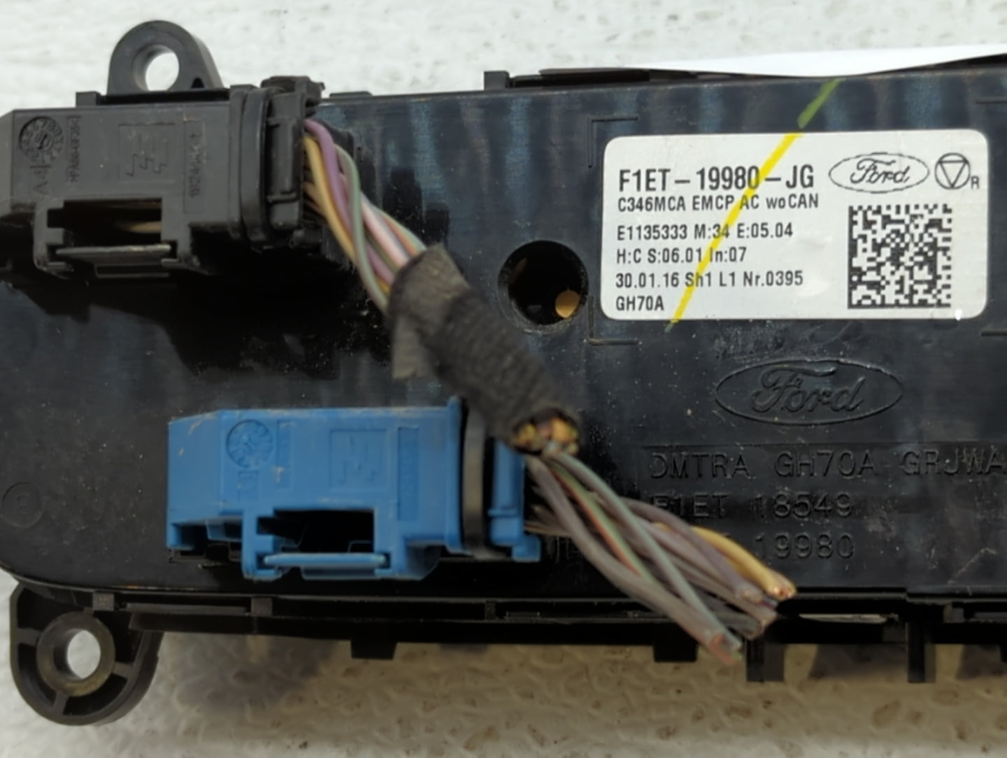 2015-2018 Ford Focus Climate Control Module Temperature AC/Heater Replacement P/N:18549 19980 F1ET-19980-JG Fits OEM Used Au