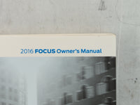2016 Ford Focus Owners Manual Book Guide OEM Used Auto Parts - Oemusedautoparts1.com