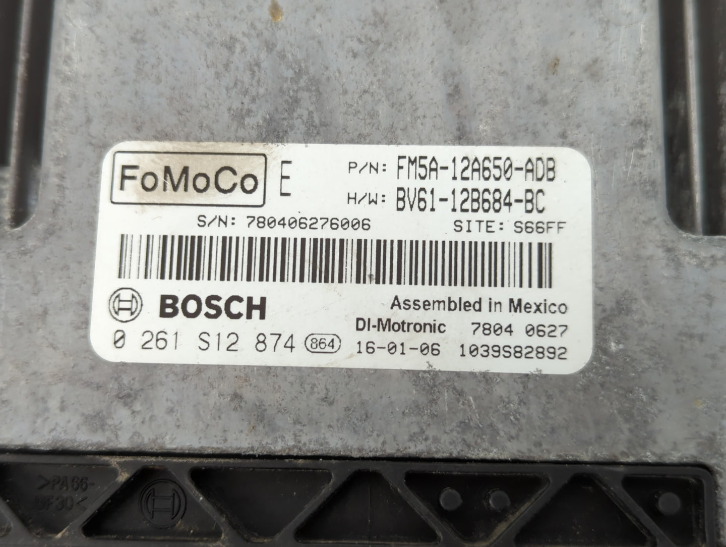 2013-2018 Ford Focus PCM Engine Control Computer ECU ECM PCU OEM P/N:BV61-12B684-BC FM5A-12A650-ADB Fits OEM Used Auto Parts