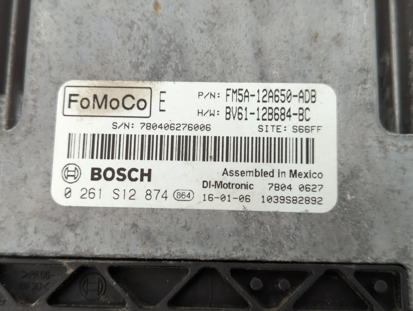2013-2018 Ford Focus PCM Engine Control Computer ECU ECM PCU OEM P/N:BV61-12B684-BC FM5A-12A650-ADB Fits OEM Used Auto Parts