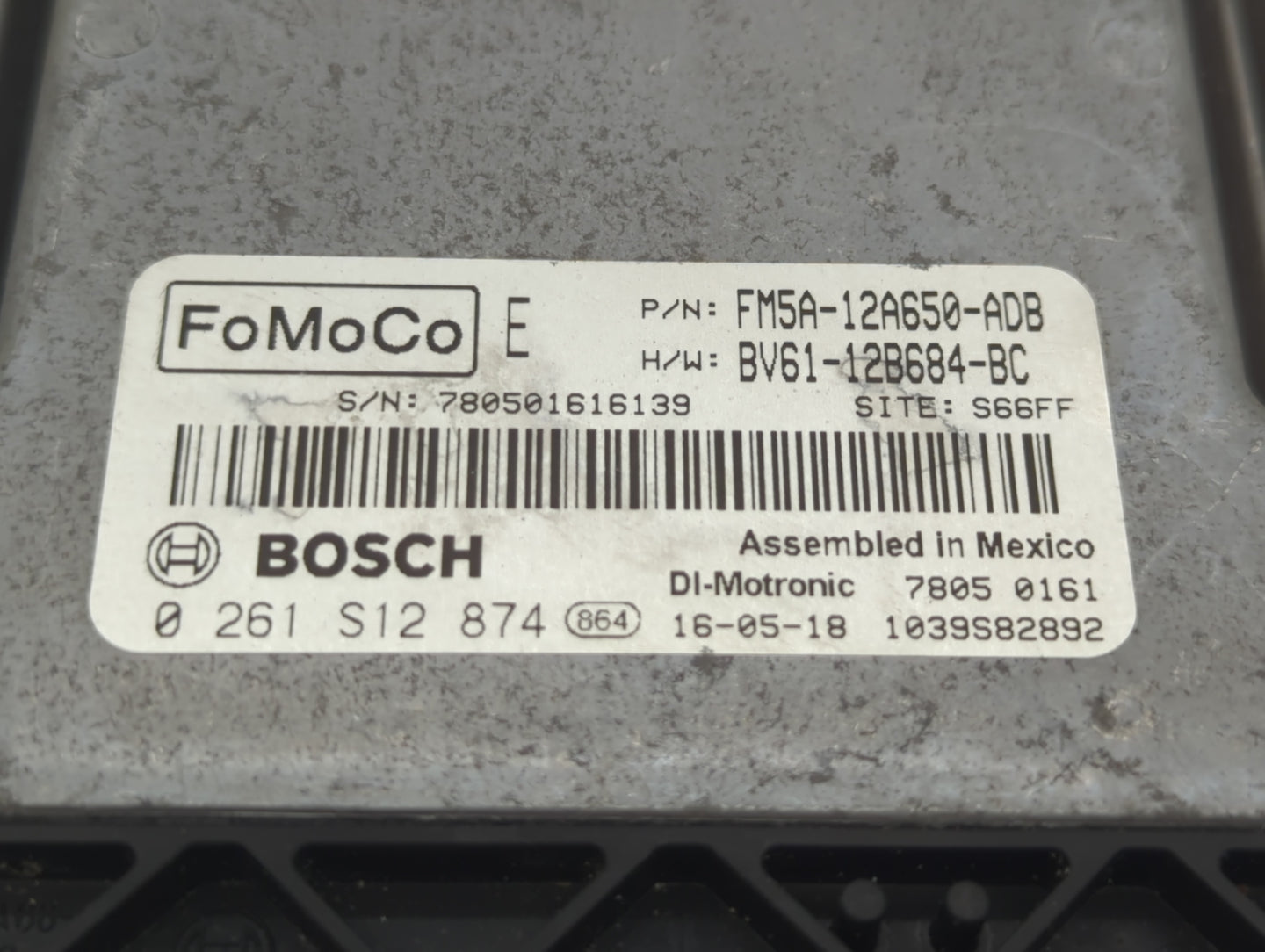 2013-2018 Ford Focus PCM Engine Control Computer ECU ECM PCU OEM P/N:BV61-12B684-BC FM5A-12A650-ADB Fits OEM Used Auto Parts