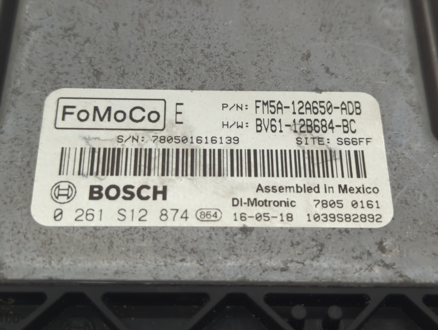 2013-2018 Ford Focus PCM Engine Control Computer ECU ECM PCU OEM P/N:BV61-12B684-BC FM5A-12A650-ADB Fits OEM Used Auto Parts