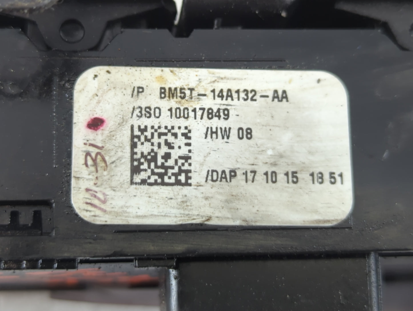 2012-2018 Ford Focus Master Power Window Switch Replacement Driver Side Left P/N:BM5T-14A132-AA Fits OEM Used Auto Parts - O