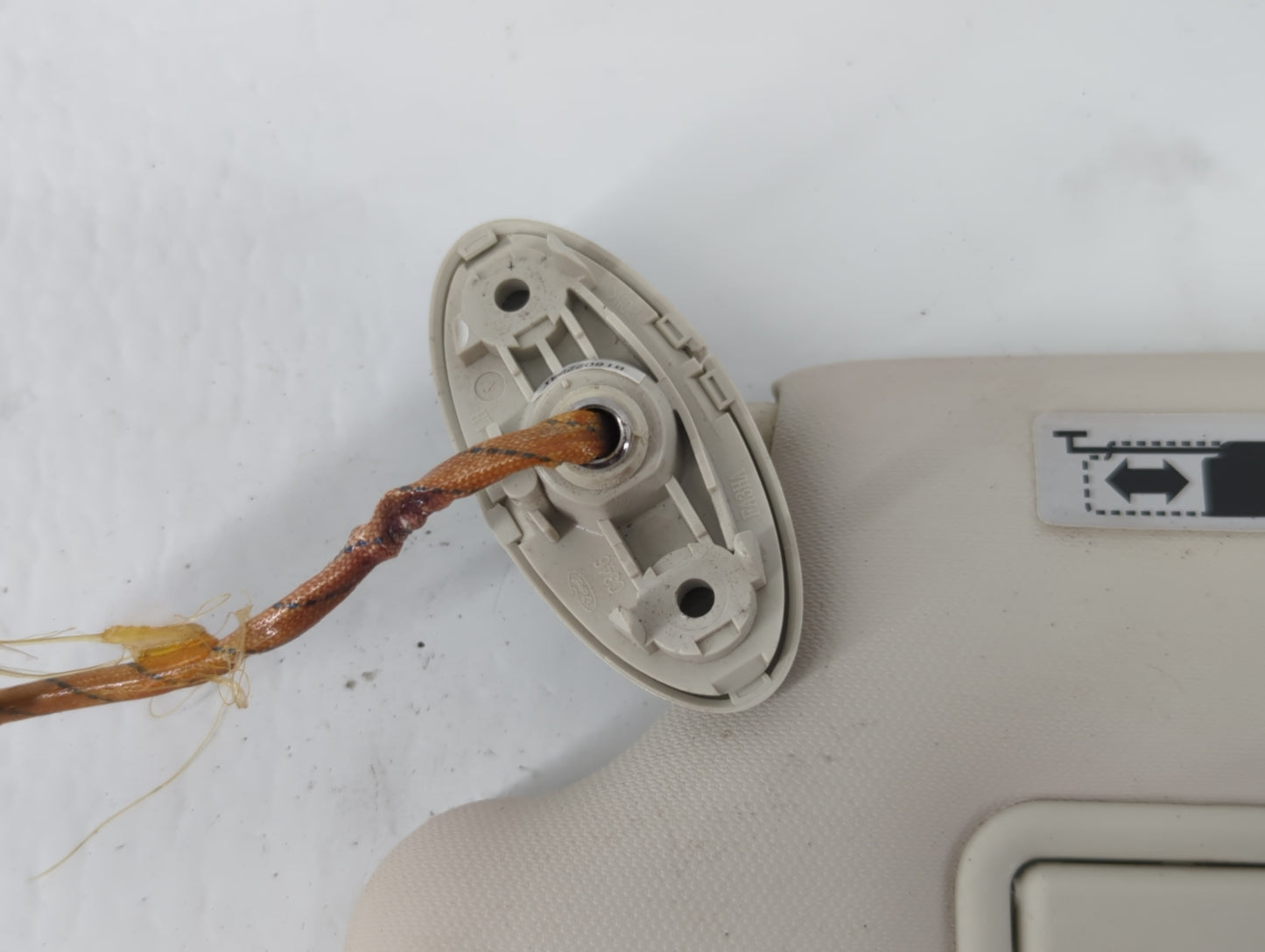 1992 Chrysler Town & Country Driver Left Side View Manual Door Mirror - Oemusedautoparts1.com