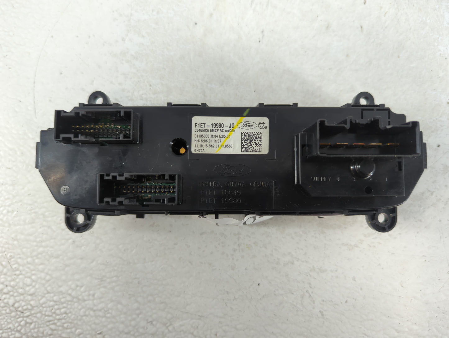 2015-2018 Ford Focus Climate Control Module Temperature AC/Heater Replacement P/N:F1ET-19980-JG Fits Fits 2015 2016 2017 201