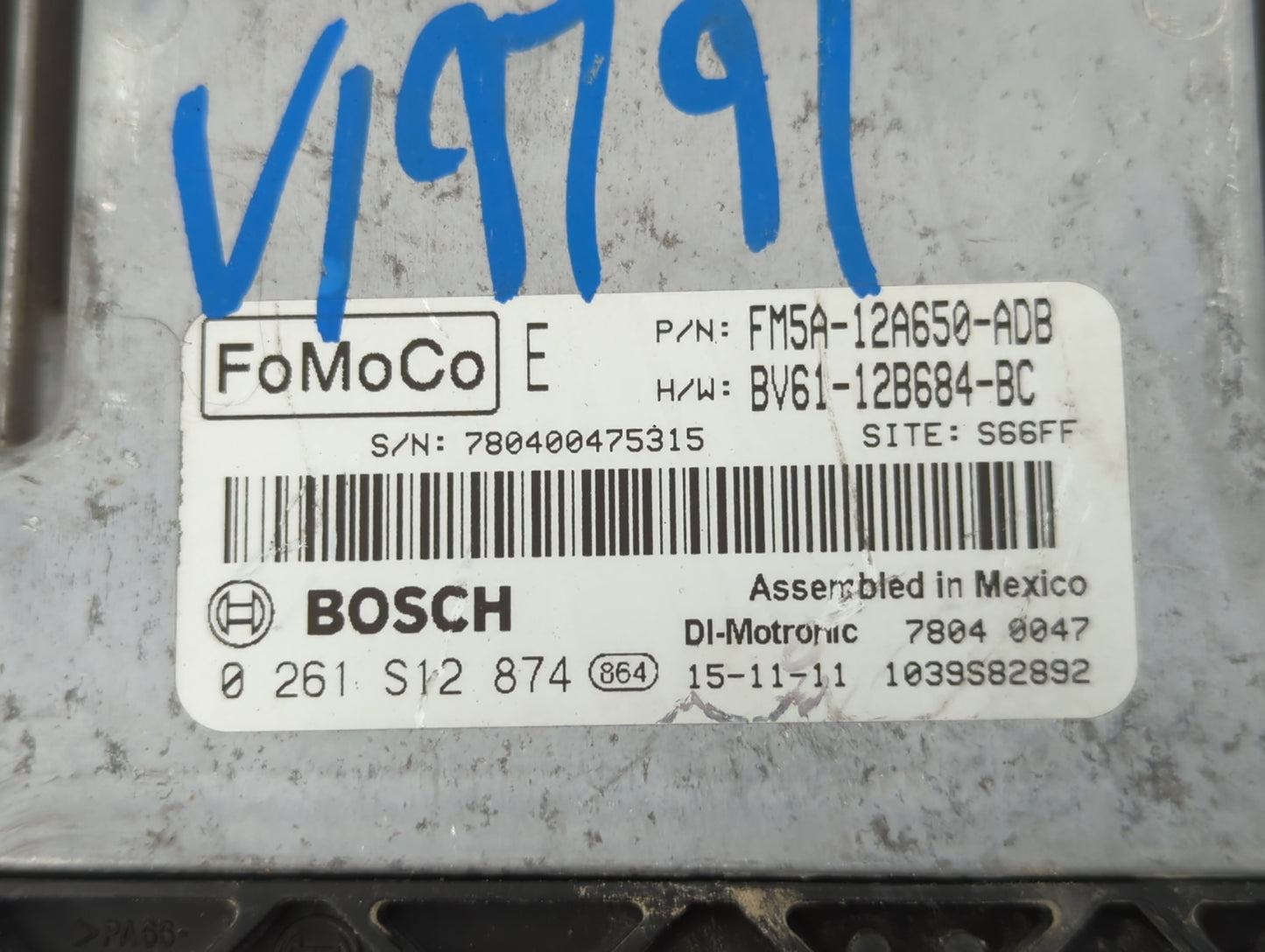 2013-2018 Ford Focus PCM Engine Control Computer ECU ECM PCU OEM P/N:BV61-12B684-BC FM5A-12A650-ADB Fits OEM Used Auto Parts