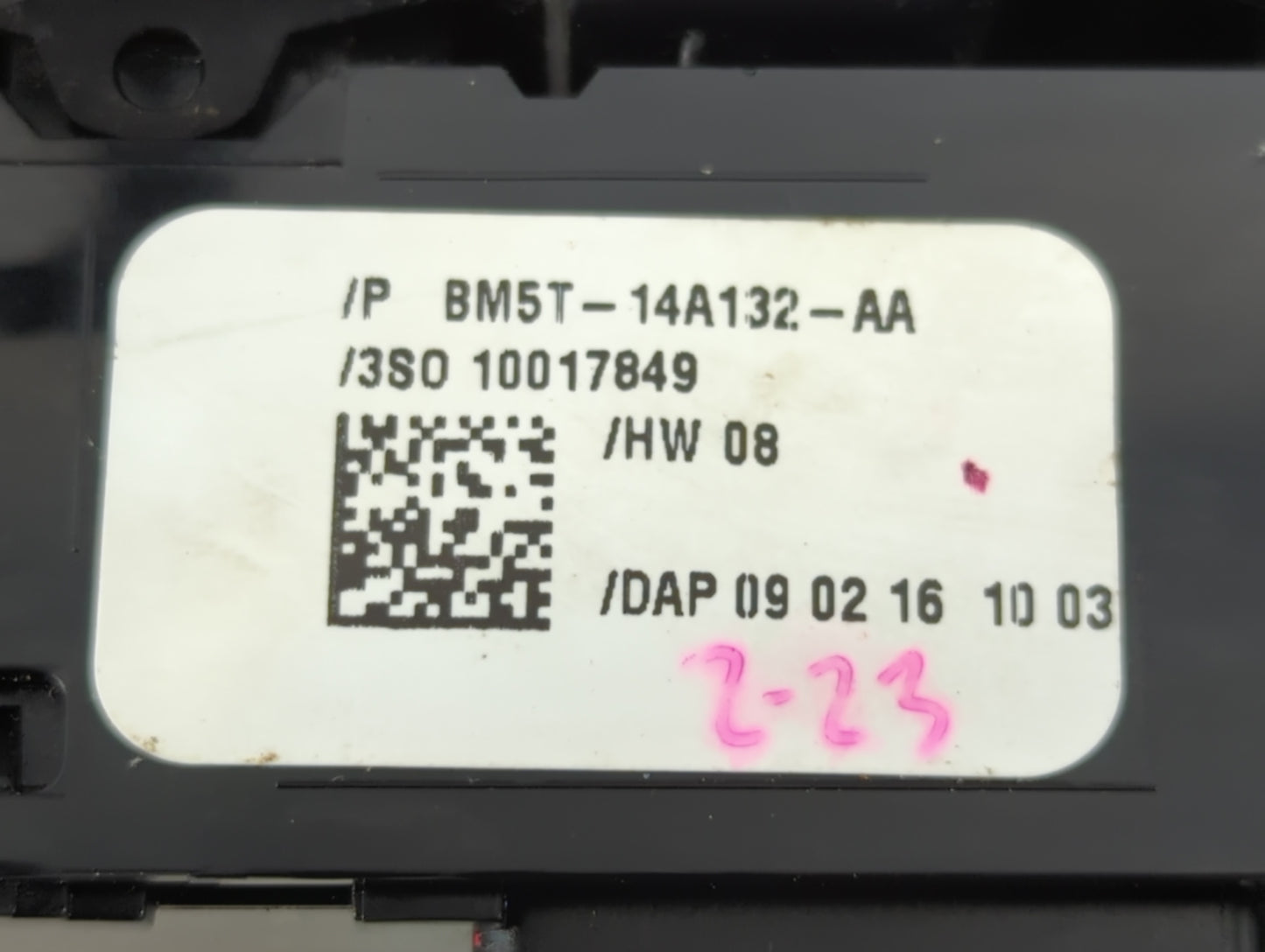 2012-2018 Ford Focus Master Power Window Switch Replacement Driver Side Left P/N:BM5T-14A132-AA Fits OEM Used Auto Parts - O