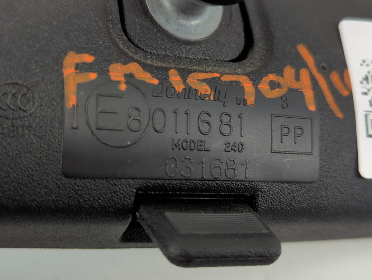 2010-2018 Ford Focus Interior Rear View Mirror Replacement OEM P/N:E8011681 Fits OEM Used Auto Parts - Oemusedautoparts1.com