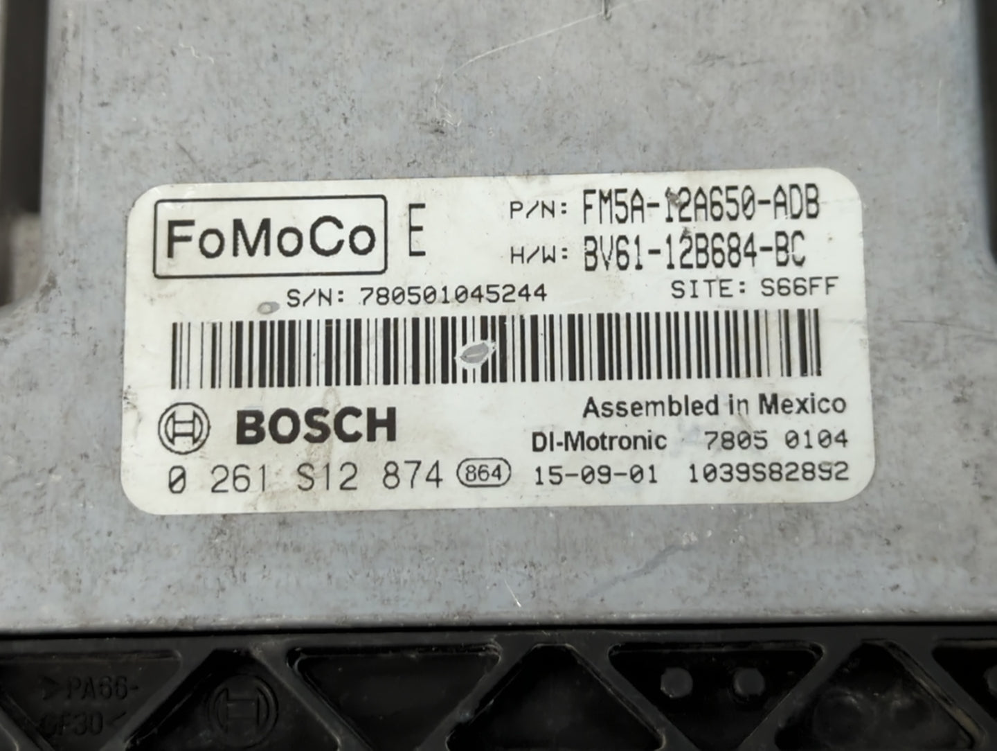 2013-2018 Ford Focus PCM Engine Control Computer ECU ECM PCU OEM P/N:FM5A-12A650-ADB Fits Fits 2013 2014 2015 2016 2017 2018