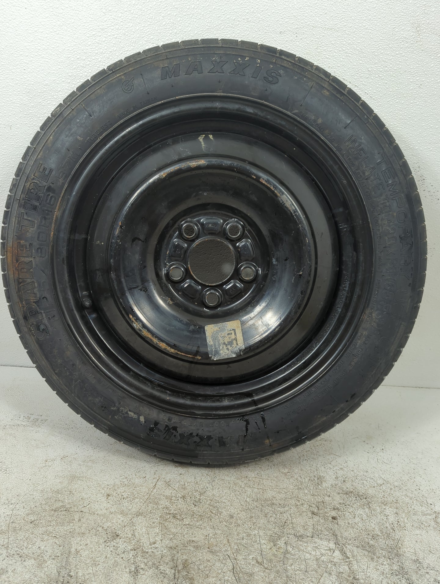 2012-2018 Ford Focus Spare Donut Tire Wheel Rim Oem 880583 - Oemusedautoparts1.com