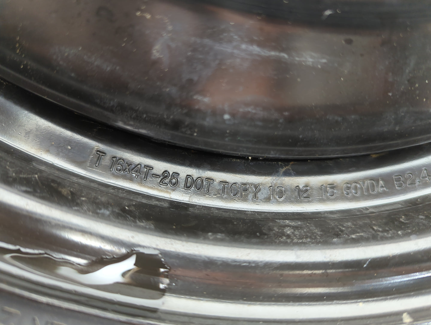 2012-2018 Ford Focus Spare Donut Tire Wheel Rim Oem 880583 - Oemusedautoparts1.com