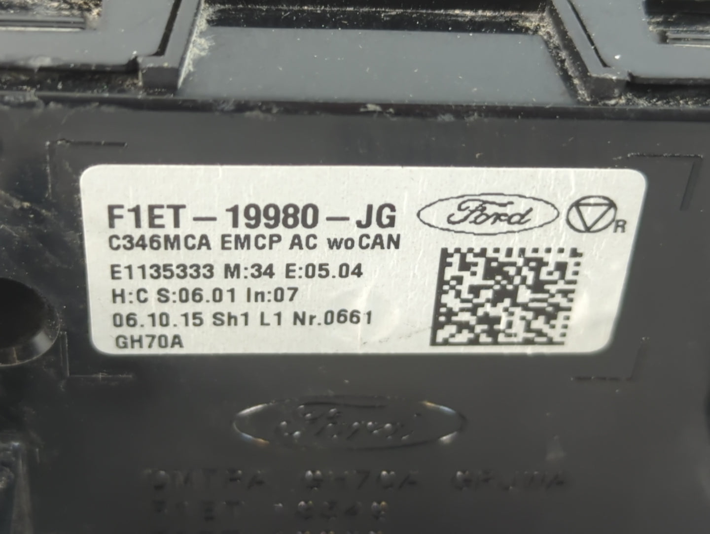 2015-2018 Ford Focus Climate Control Module Temperature AC/Heater Replacement P/N:f1et-19980-JG Fits Fits 2015 2016 2017 201