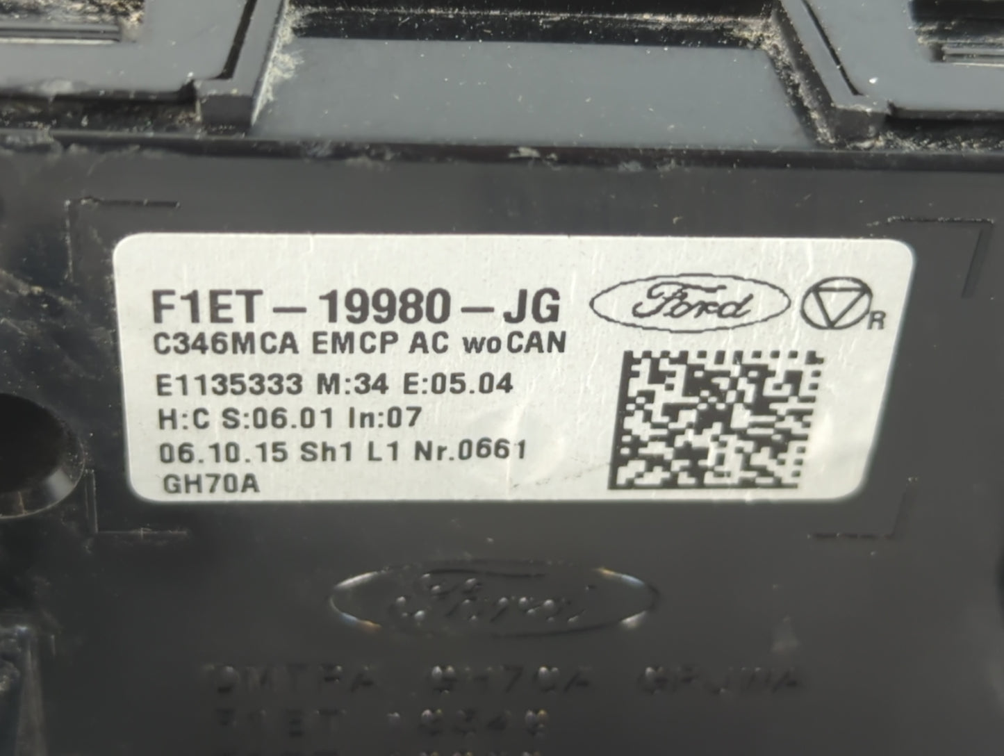 2015-2018 Ford Focus Climate Control Module Temperature AC/Heater Replacement P/N:f1et-19980-JG Fits Fits 2015 2016 2017 201