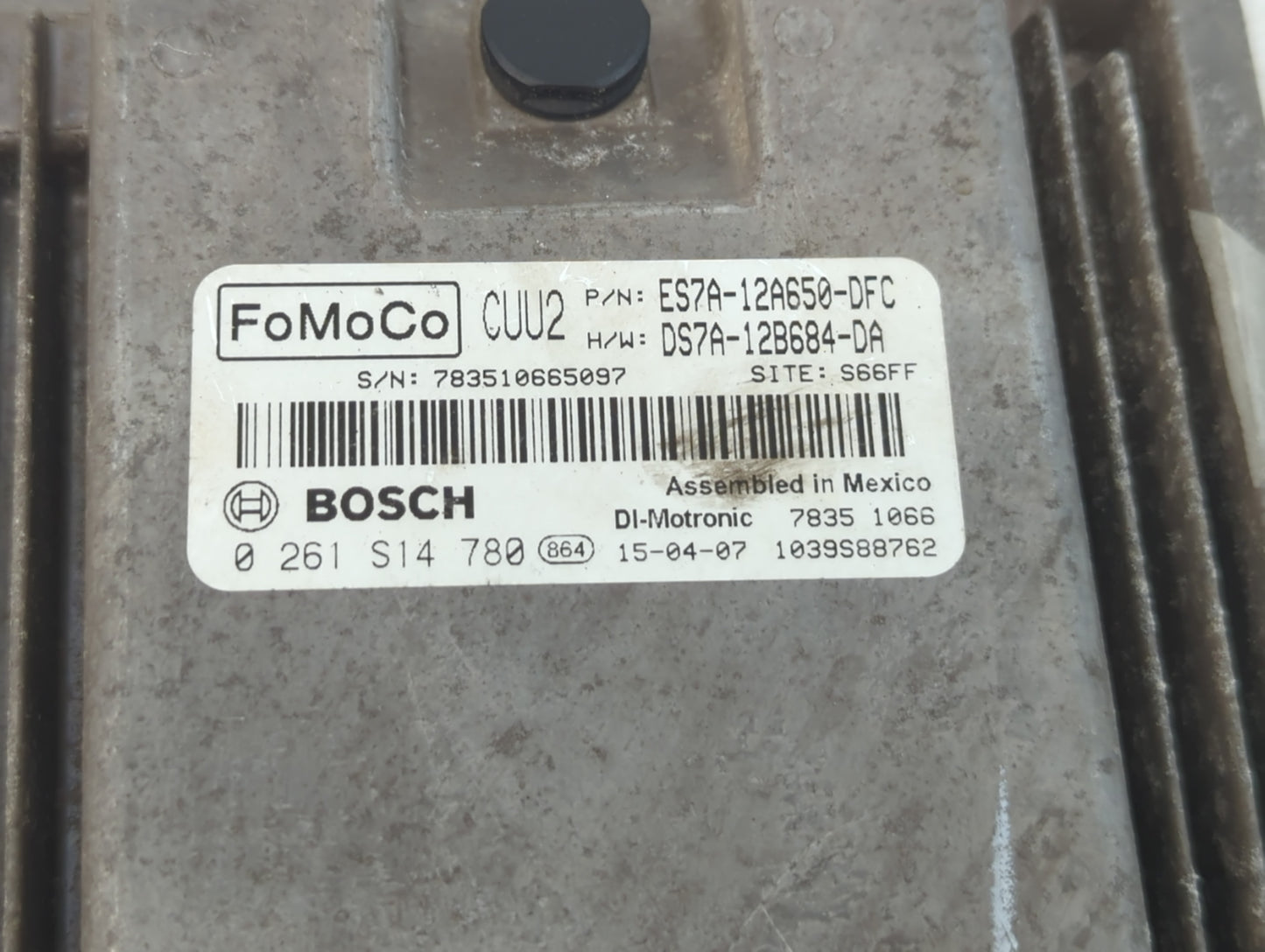 2014-2016 Ford Fusion PCM Engine Control Computer ECU ECM PCU OEM P/N:DS7A-12B684-DA ES7A-12A650-DFC Fits Fits 2014 2015 201