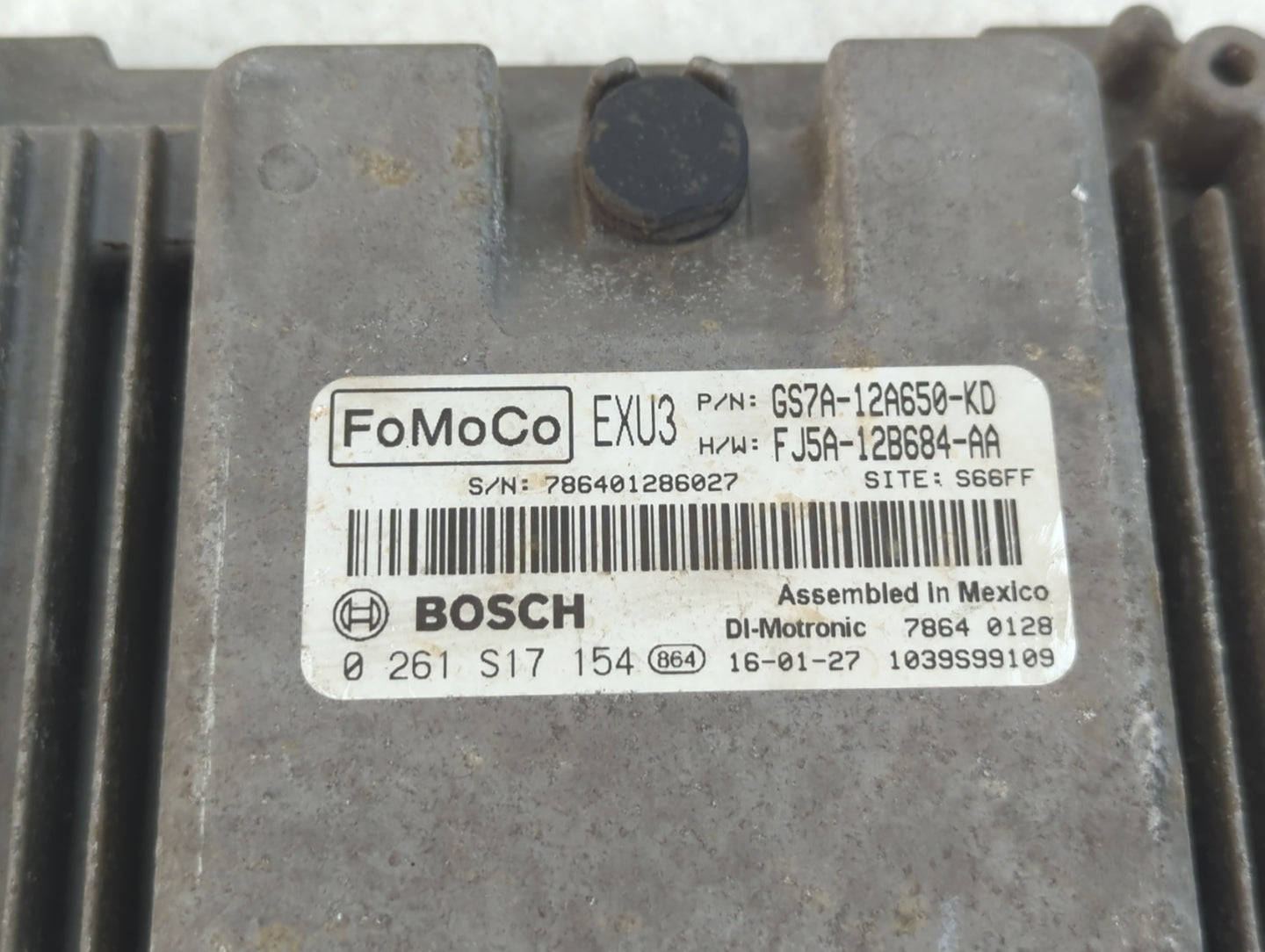 2016 Ford Fusion PCM Engine Control Computer ECU ECM PCU OEM P/N:FJ5A-12B684-AA GS7A-12A650-KD Fits OEM Used Auto Parts - Oe