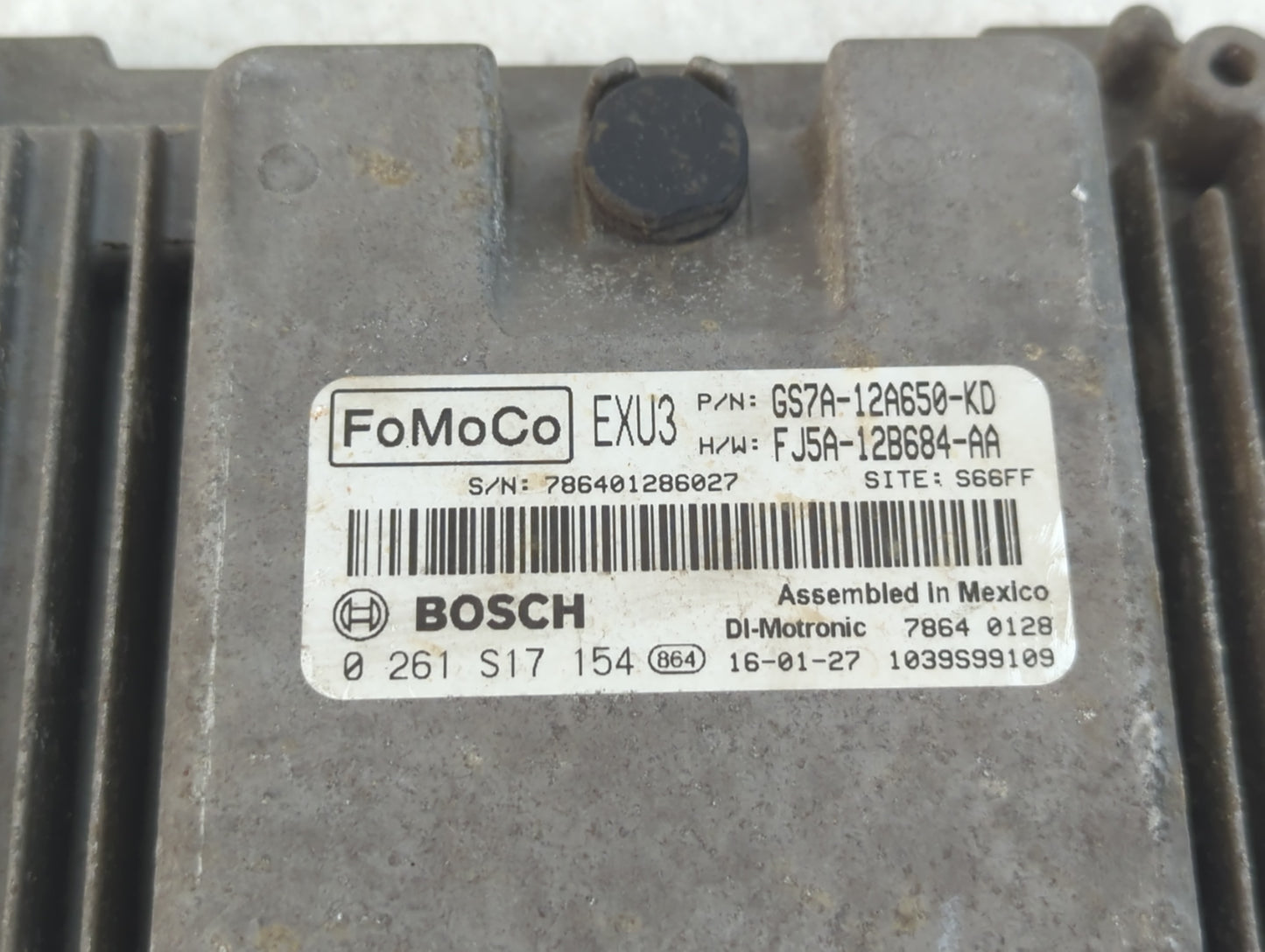 2016 Ford Fusion PCM Engine Control Computer ECU ECM PCU OEM P/N:FJ5A-12B684-AA GS7A-12A650-KD Fits OEM Used Auto Parts - Oe