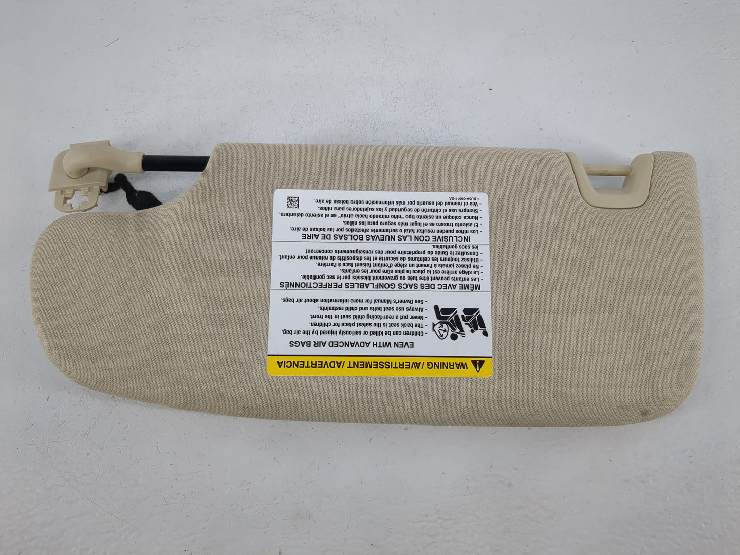 2015-2016 Ford Fusion Sun Visor Shade Replacement Passenger Right Mirror Fits Fits 2015 2016 OEM Used Auto Parts - Oemusedau