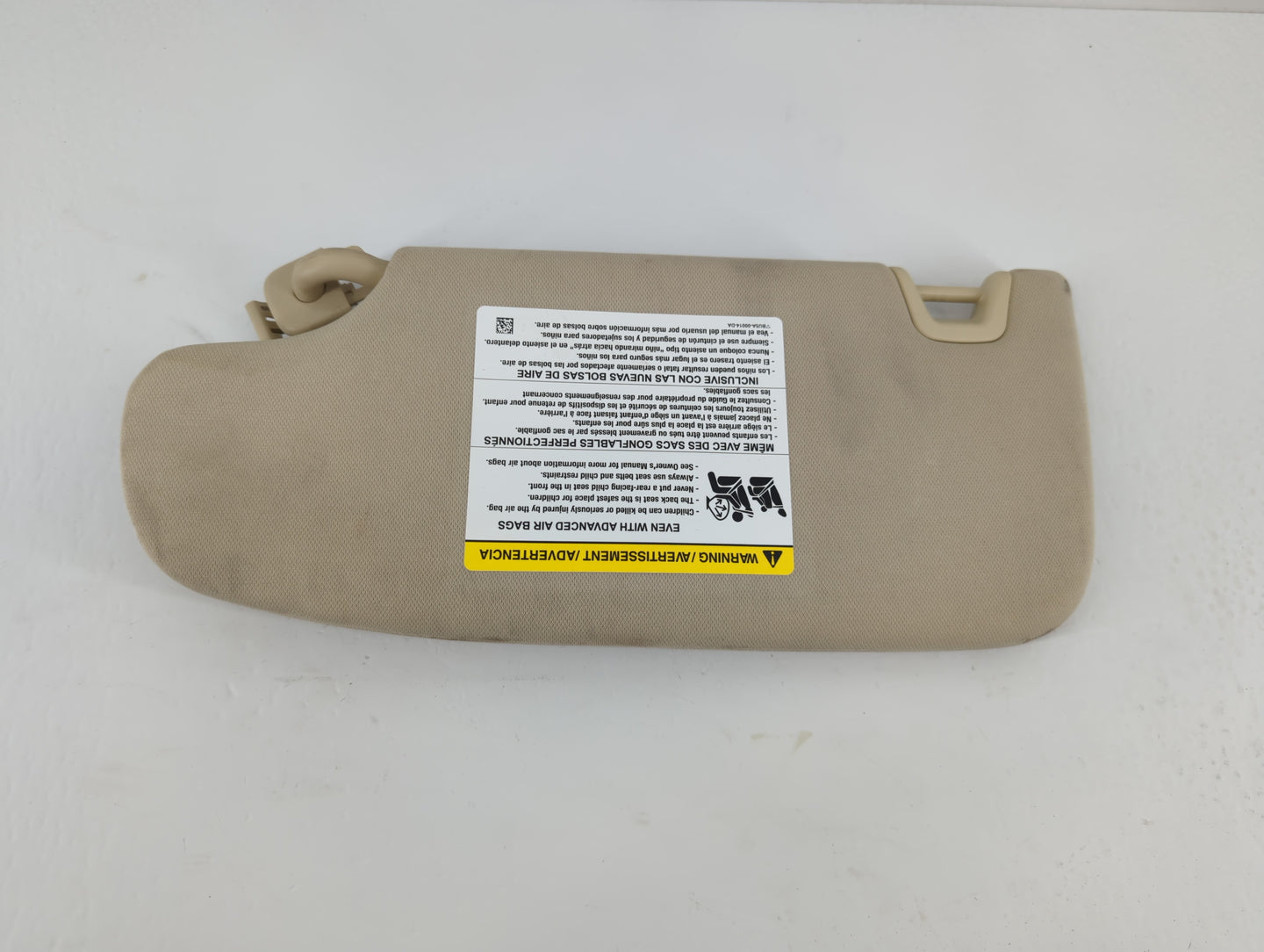 2015-2016 Ford Fusion Sun Visor Shade Replacement Passenger Right Mirror Fits Fits 2015 2016 OEM Used Auto Parts - Oemusedau