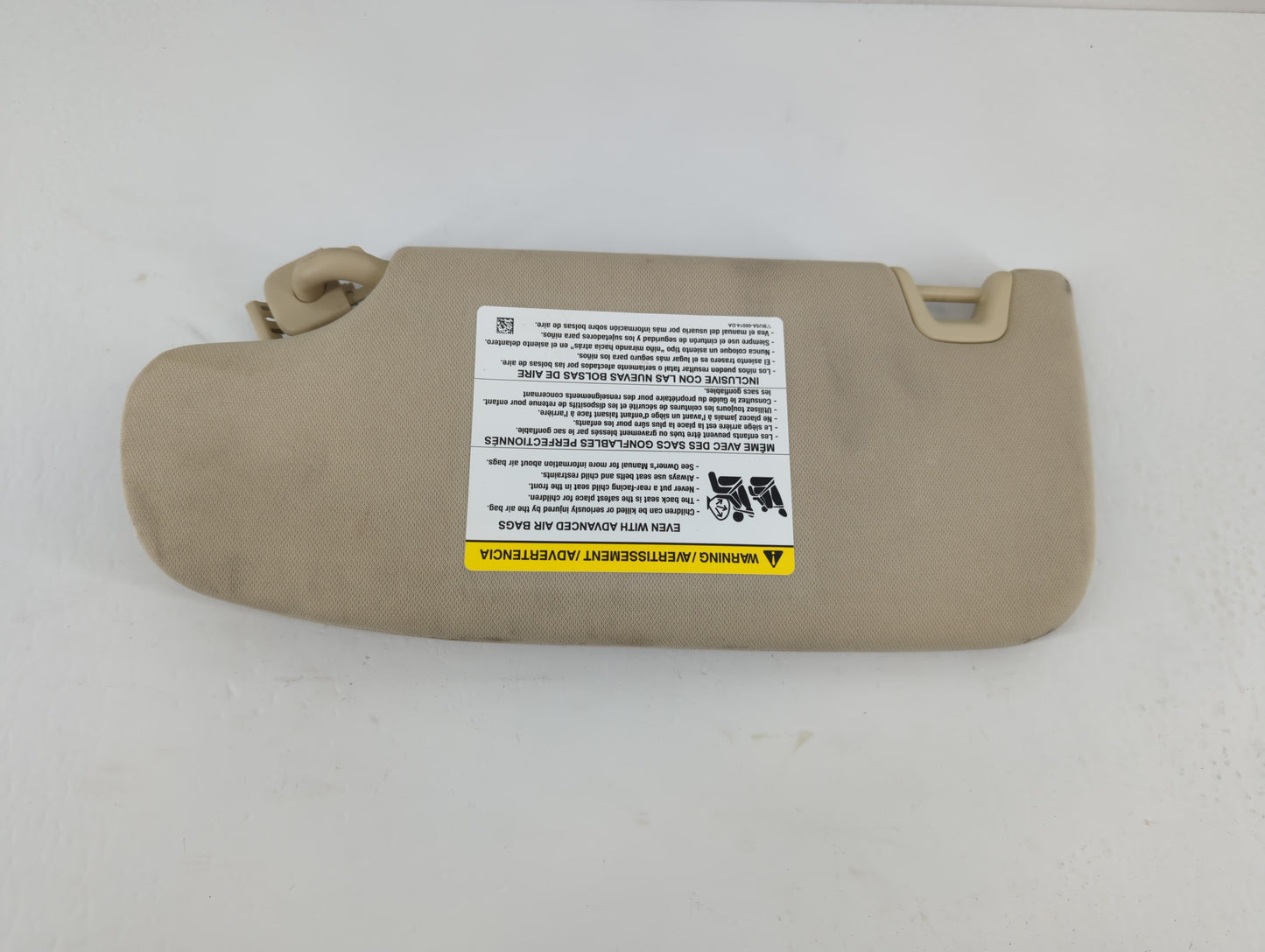 2015-2016 Ford Fusion Sun Visor Shade Replacement Passenger Right Mirror Fits Fits 2015 2016 OEM Used Auto Parts - Oemusedau