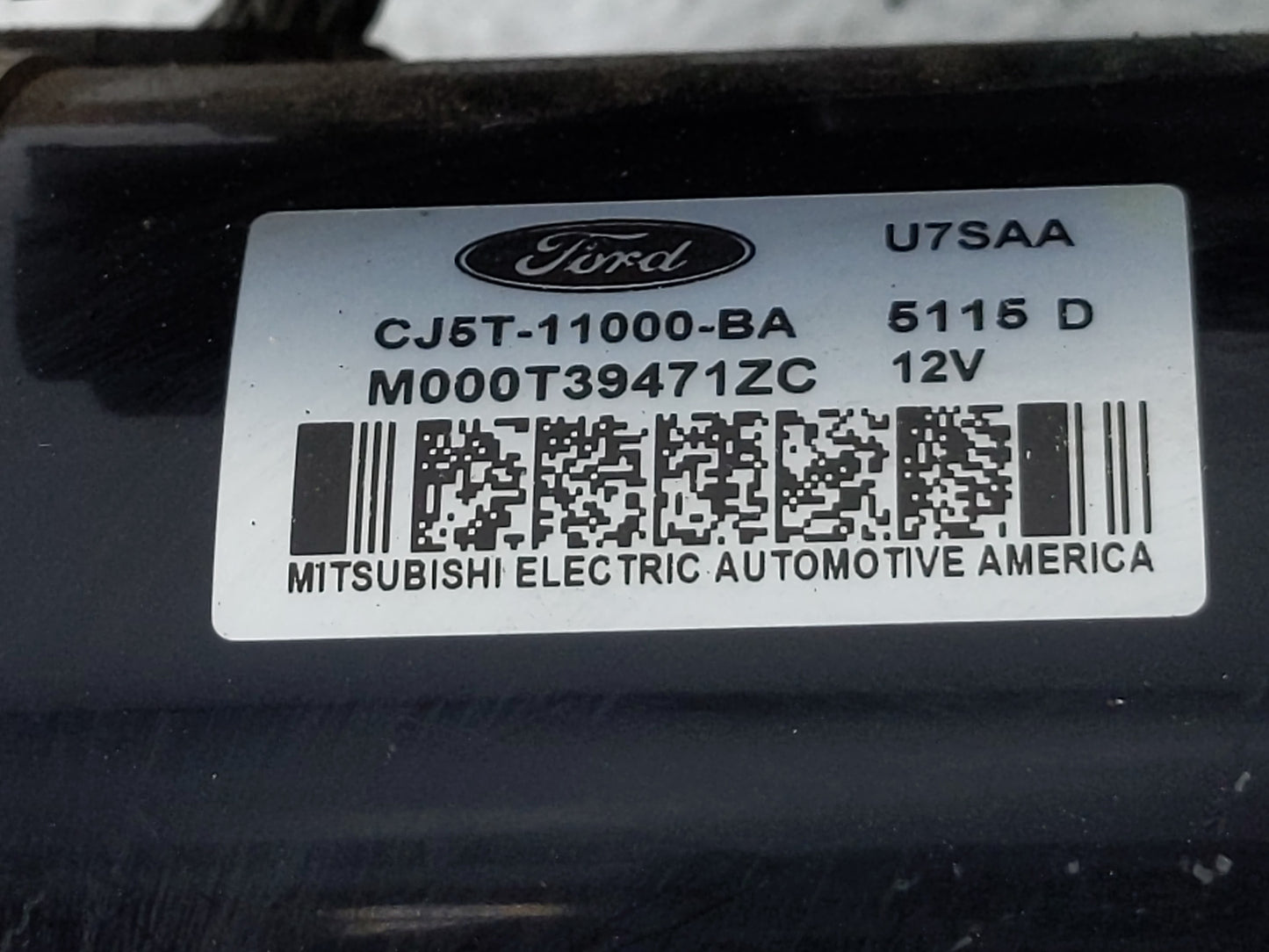 2013-2016 Ford Fusion Car Starter Motor Solenoid OEM P/N:CJ5T-11000-BA Fits Fits 2013 2014 2015 2016 OEM Used Auto Parts - O