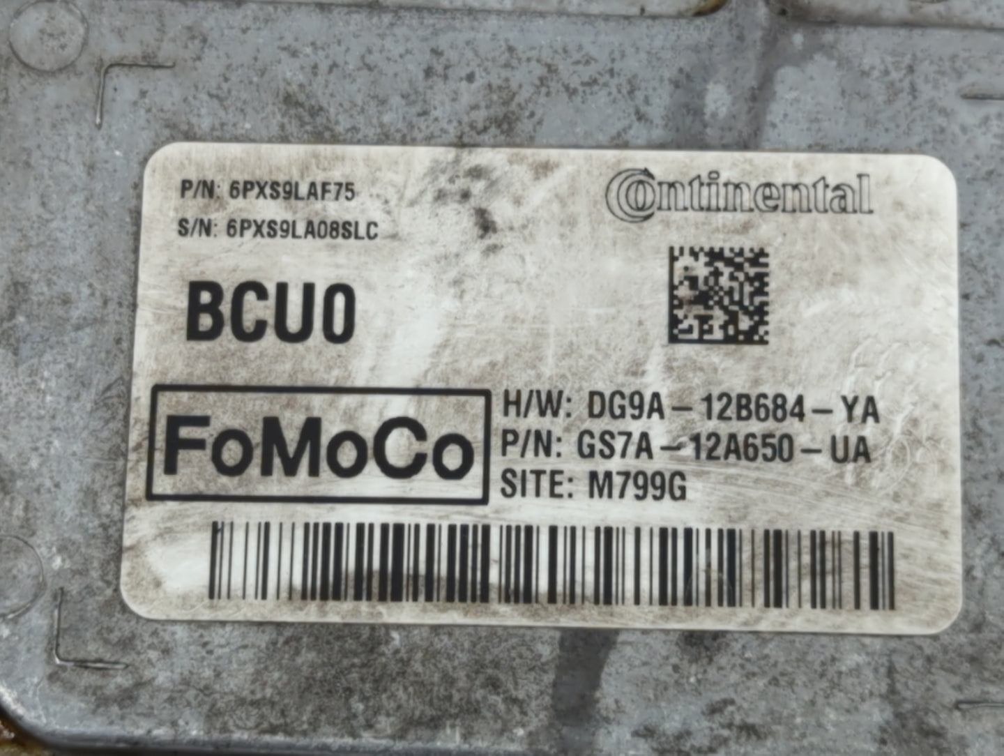 2014-2016 Ford Fusion PCM Engine Control Computer ECU ECM PCU OEM P/N:DG9A-12B684-YA Fits Fits 2014 2015 2016 OEM Used Auto 