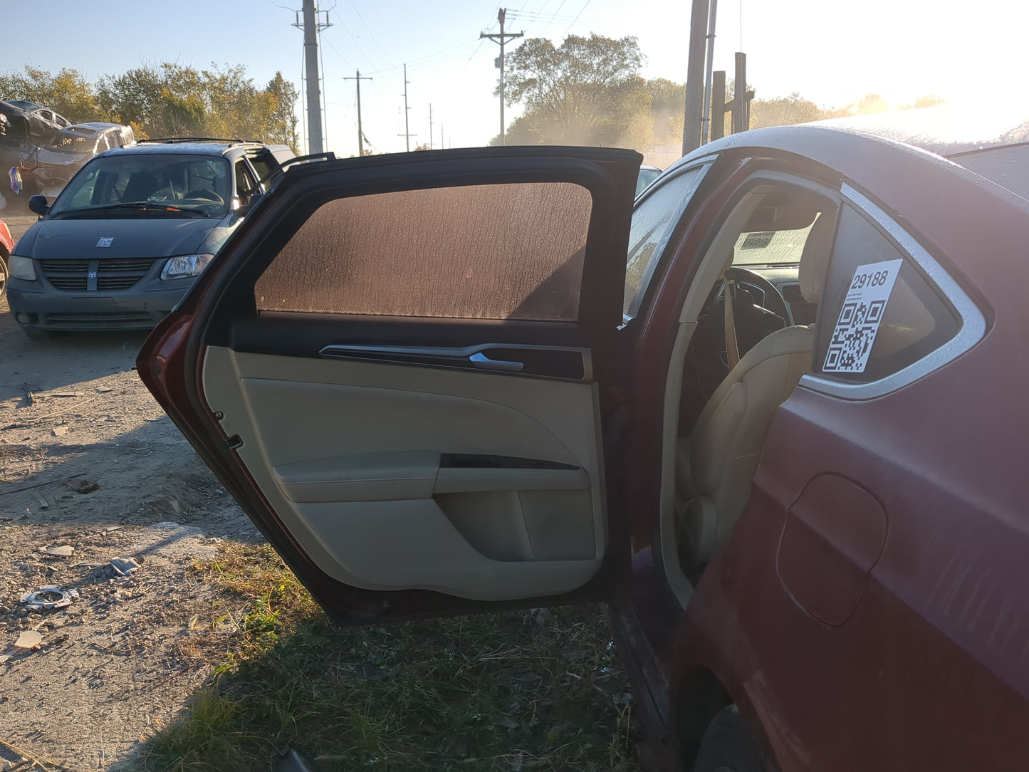 2013-2016 Ford Fusion Driver Rear Door Oem 1197945 - Oemusedautoparts1.com