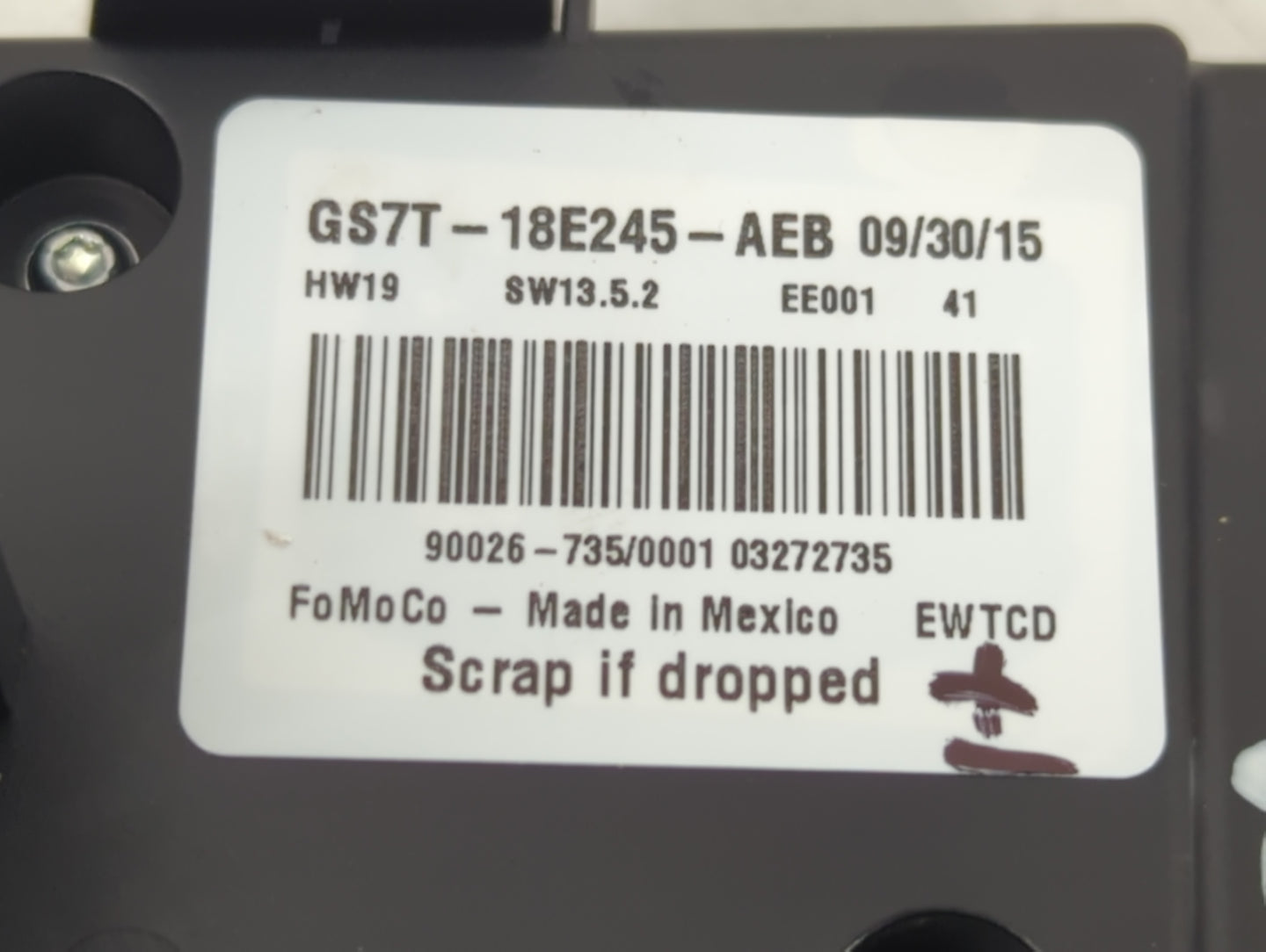 2016-2020 Ford Fusion Radio AM FM Cd Player Receiver Replacement P/N:GS7T-18E245-AEB Fits Fits 2016 2017 2018 2019 2020 OEM 
