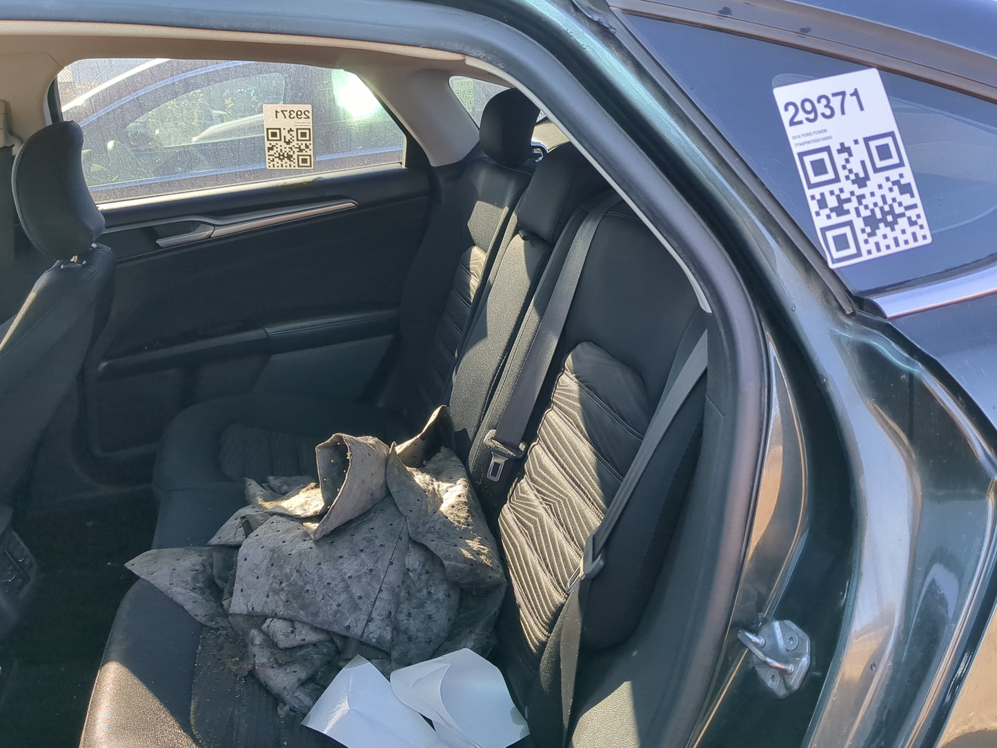 2016 Ford Fusion Rear Seat Oem - Oemusedautoparts1.com