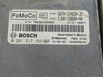 2016 Ford Fusion PCM Engine Control Computer ECU ECM PCU OEM P/N:0 261 S17 153 GS7A-12A650-JD Fits OEM Used Auto Parts