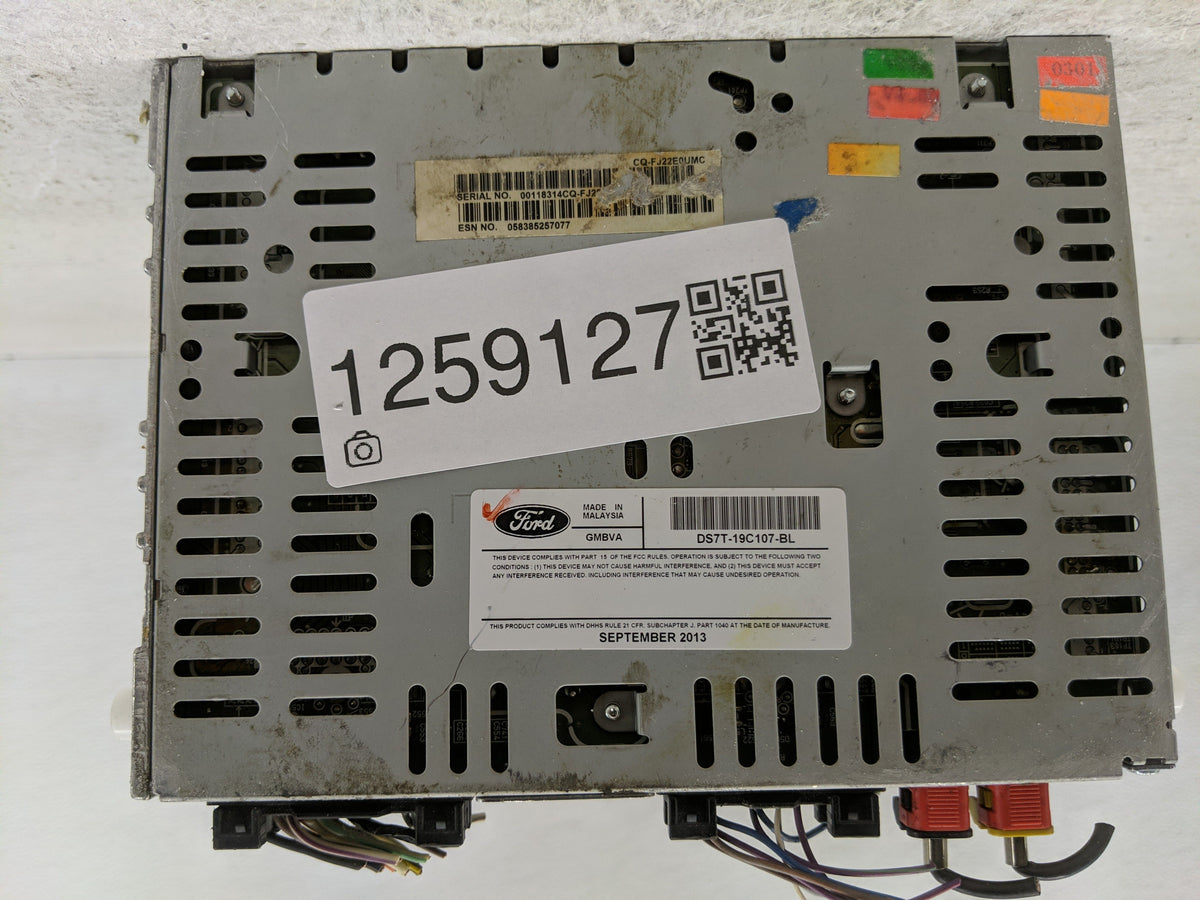 2016 Ford Fusion Radio AM FM Cd Player Receiver Replacement P/N:DS7T-19C107-BL Fits OEM Used Auto Parts - Oemusedautoparts1.