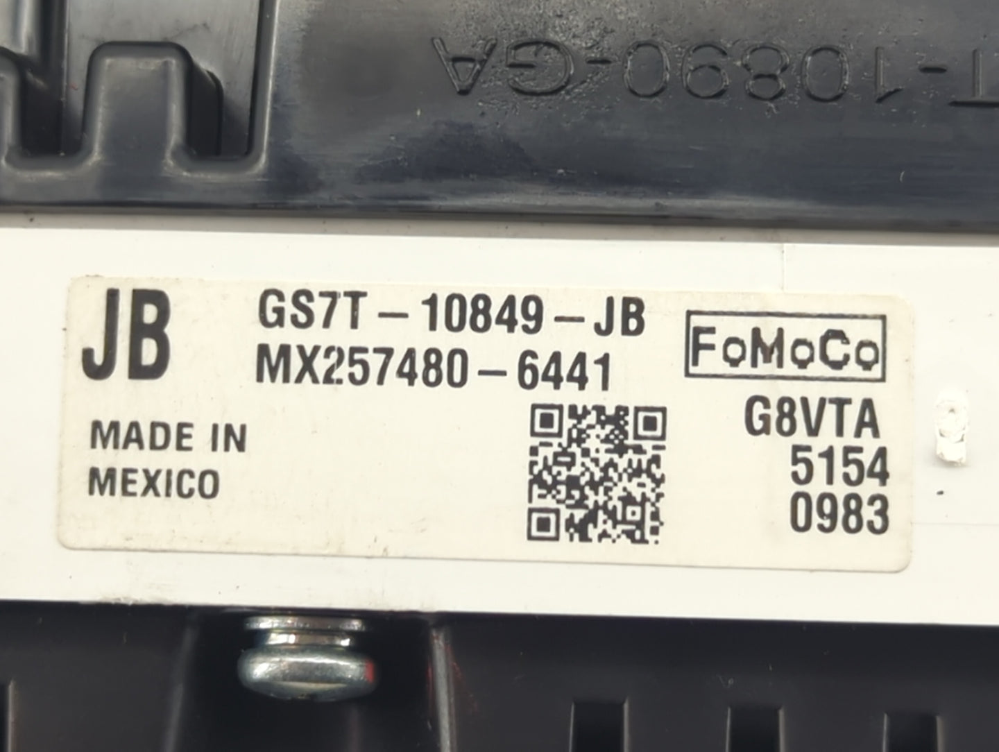 2016 Ford Fusion Instrument Cluster Speedometer Gauges P/N:GS7T-10849-JB Fits OEM Used Auto Parts - Oemusedautoparts1.com