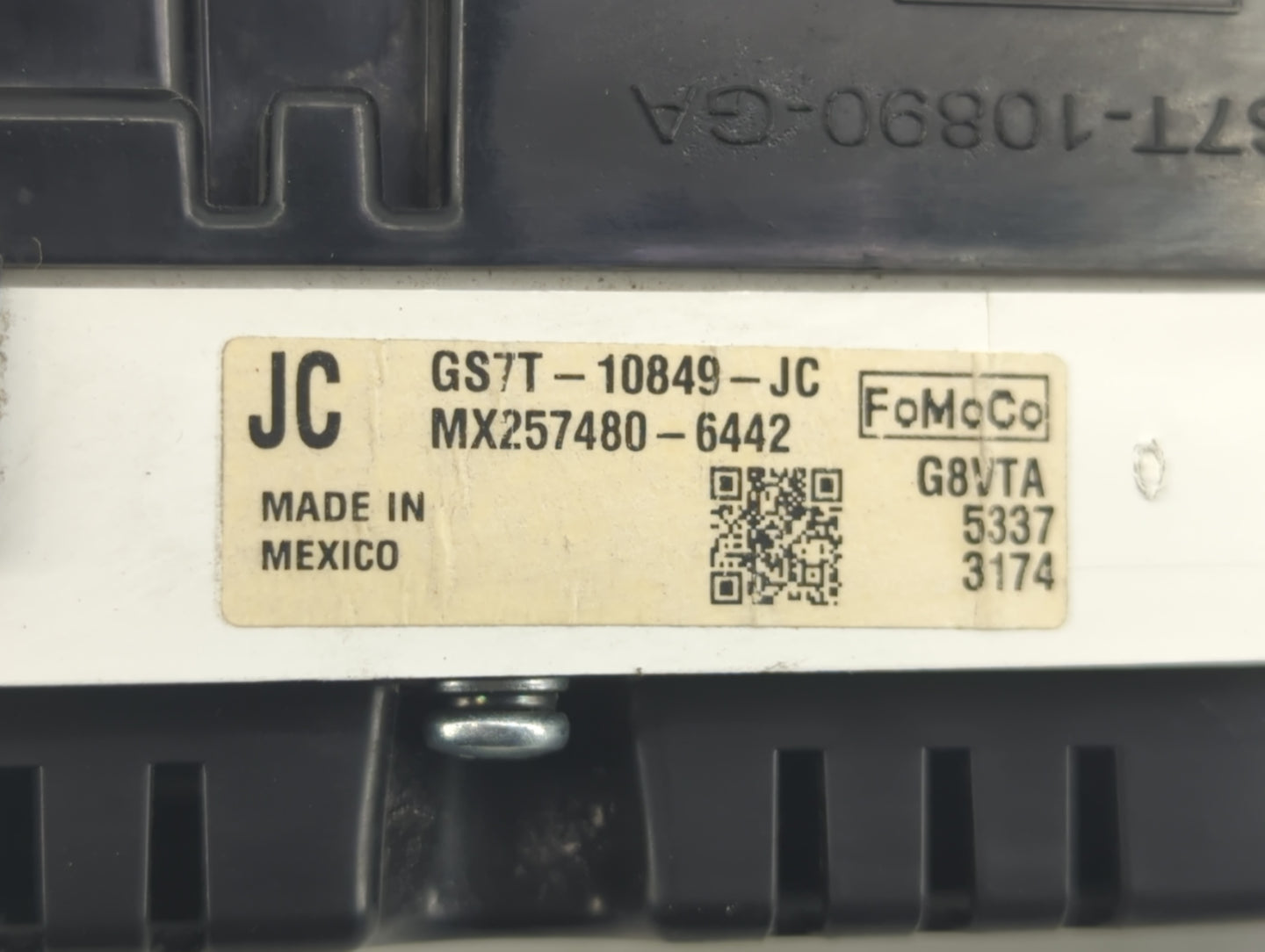 2016 Ford Fusion Instrument Cluster Speedometer Gauges P/N:GS7T-10849-JC Fits OEM Used Auto Parts - Oemusedautoparts1.com