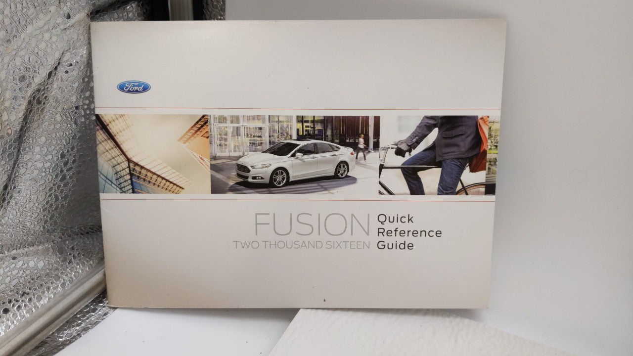 2016 Ford Fusion Owners Manual Book Guide OEM Used Auto Parts - Oemusedautoparts1.com