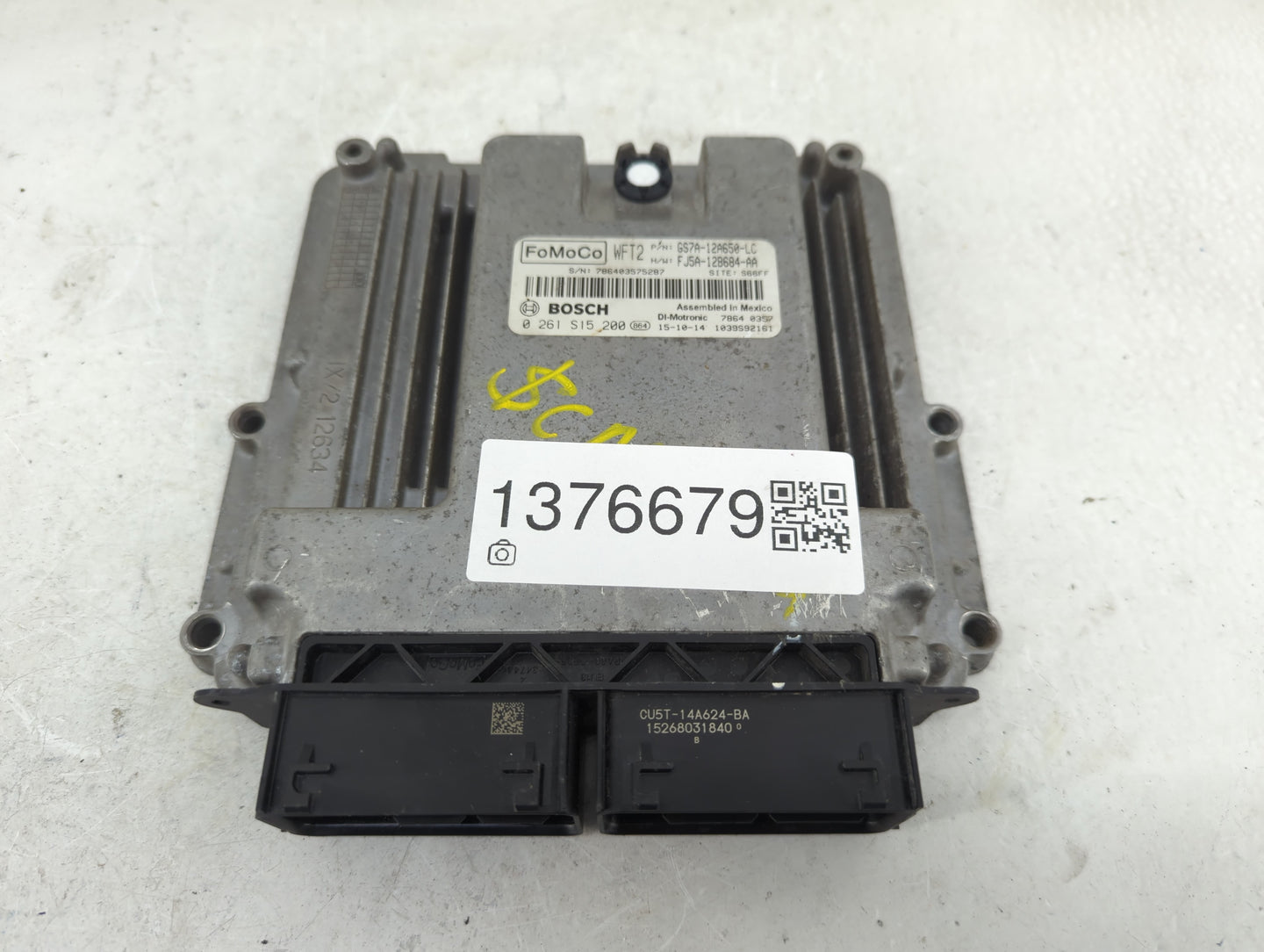 2014-2016 Ford Fusion PCM Engine Control Computer ECU ECM PCU OEM P/N:GS7A-12A650-LC Fits Fits 2014 2015 2016 OEM Used Auto 