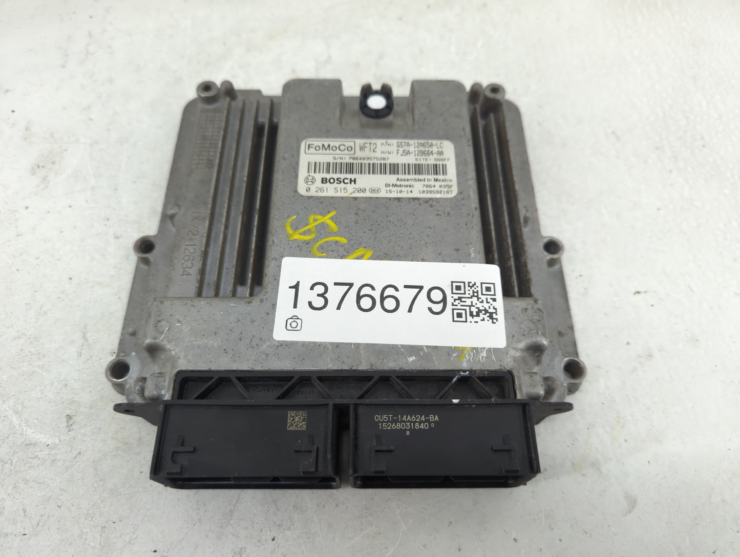 2014-2016 Ford Fusion PCM Engine Control Computer ECU ECM PCU OEM P/N:GS7A-12A650-LC Fits Fits 2014 2015 2016 OEM Used Auto 