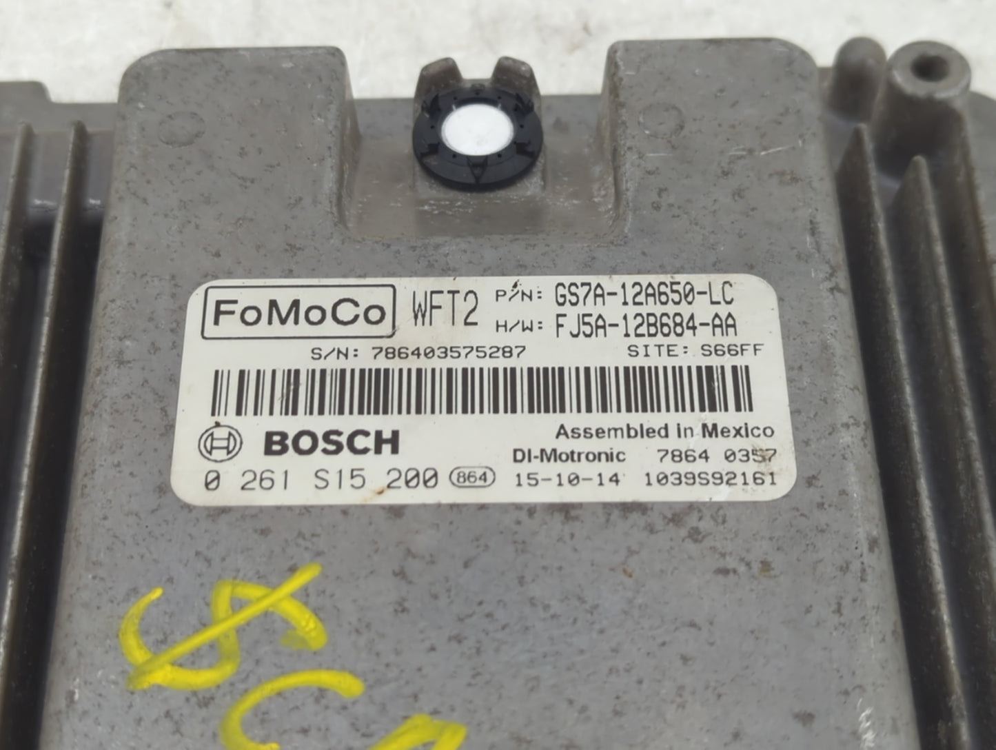 2014-2016 Ford Fusion PCM Engine Control Computer ECU ECM PCU OEM P/N:GS7A-12A650-LC Fits Fits 2014 2015 2016 OEM Used Auto 