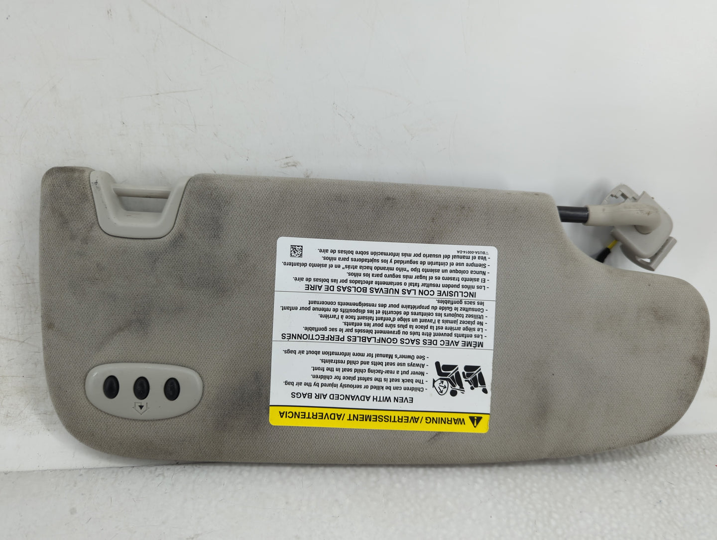 2015-2016 Ford Fusion Sun Visor Shade Replacement Passenger Right Mirror Fits Fits 2015 2016 OEM Used Auto Parts - Oemusedau