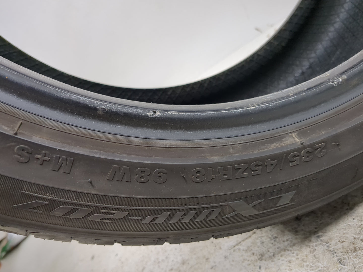 Used Tire 235/45R18 LEXANI LX UHP-207 98W - Tread Depth 8/32 - Oemusedautoparts1.com