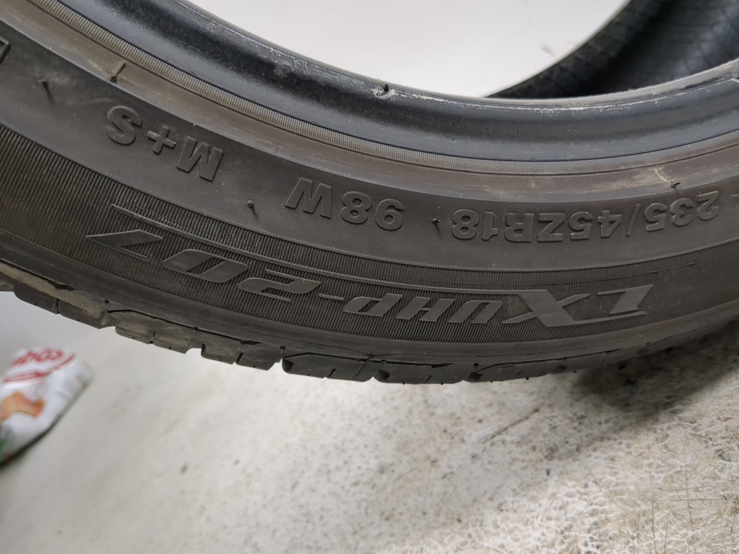 Used Tire 235/45R18 LEXANI LX UHP-207 98W - Tread Depth 8/32 - Oemusedautoparts1.com