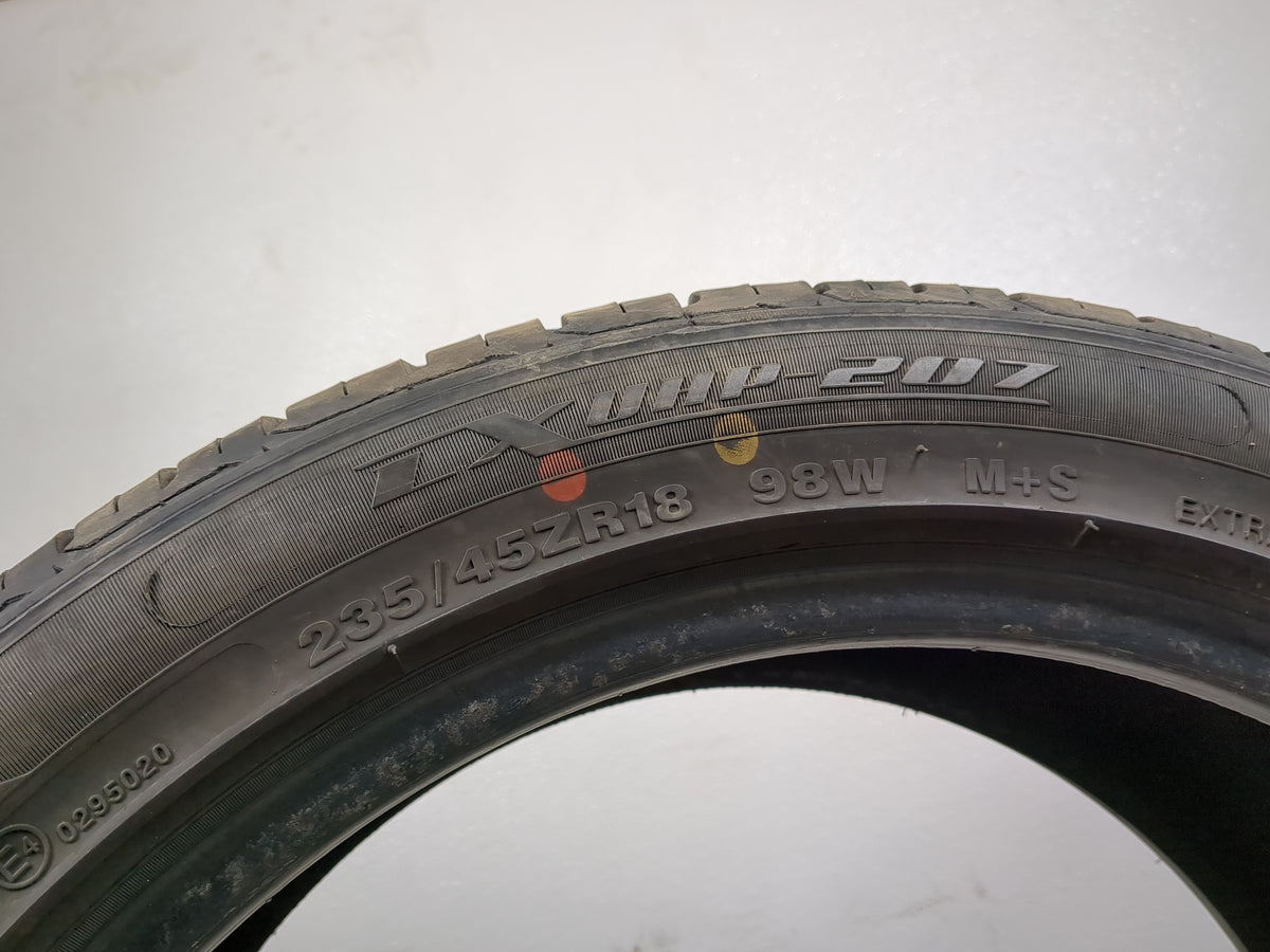 Used Tire 235/45R18 LEXANI LX UHP-207 98W - Tread Depth 8/32 - Oemusedautoparts1.com