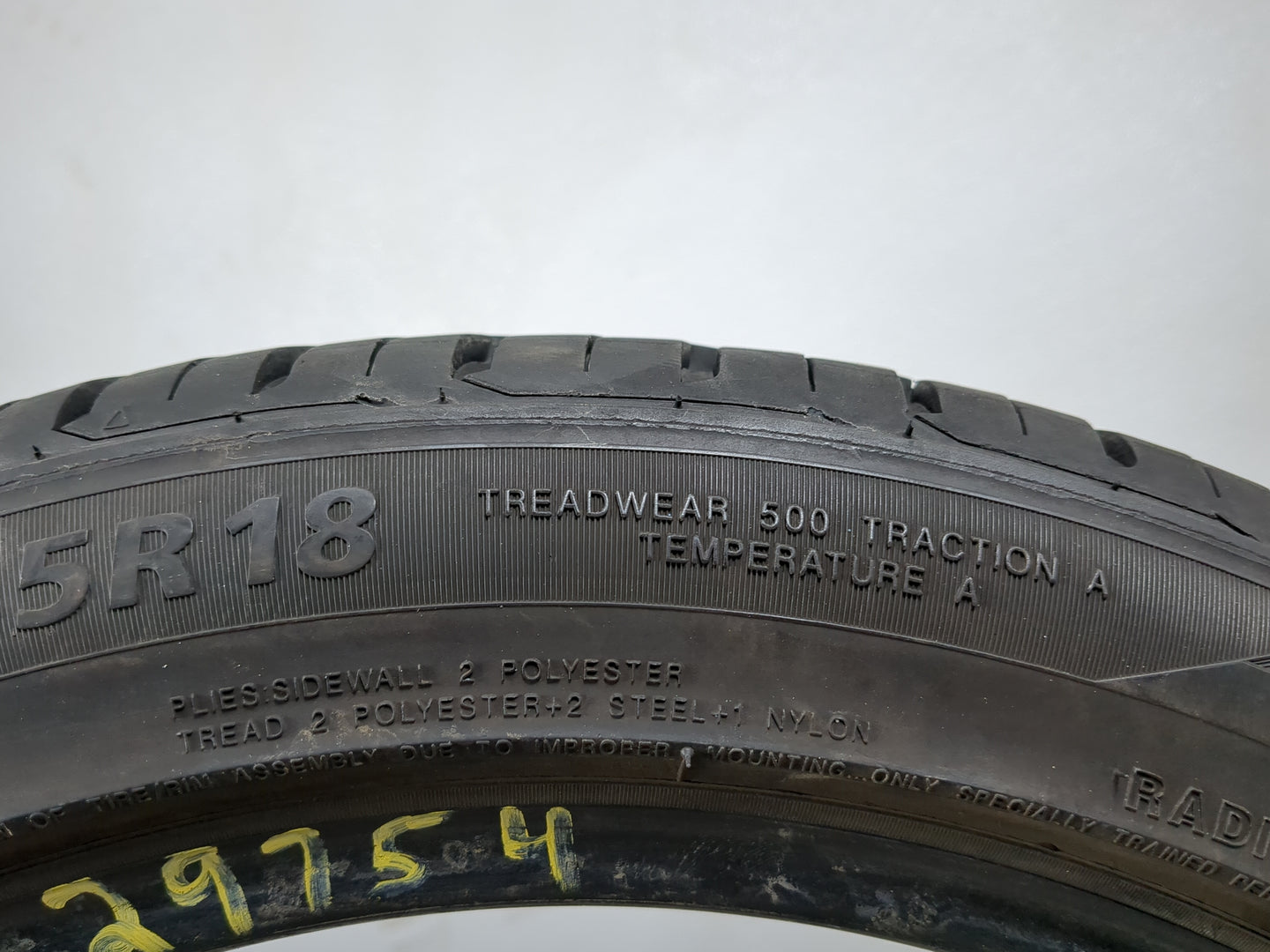 Used Tire 235/45R18 LEXANI LX UHP-207 98W - Tread Depth 8/32 - Oemusedautoparts1.com