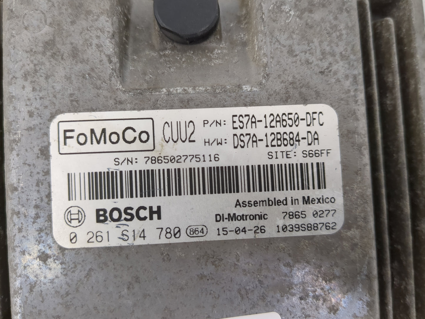2014-2016 Ford Fusion PCM Engine Control Computer ECU ECM PCU OEM P/N:DS7A-12B684-DA Fits Fits 2014 2015 2016 OEM Used Auto 
