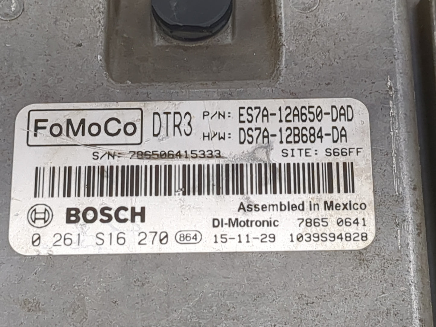 2014-2016 Ford Fusion PCM Engine Control Computer ECU ECM PCU OEM P/N:CU5T-14A624-BA ES7A-12A650-DAD Fits Fits 2014 2015 201