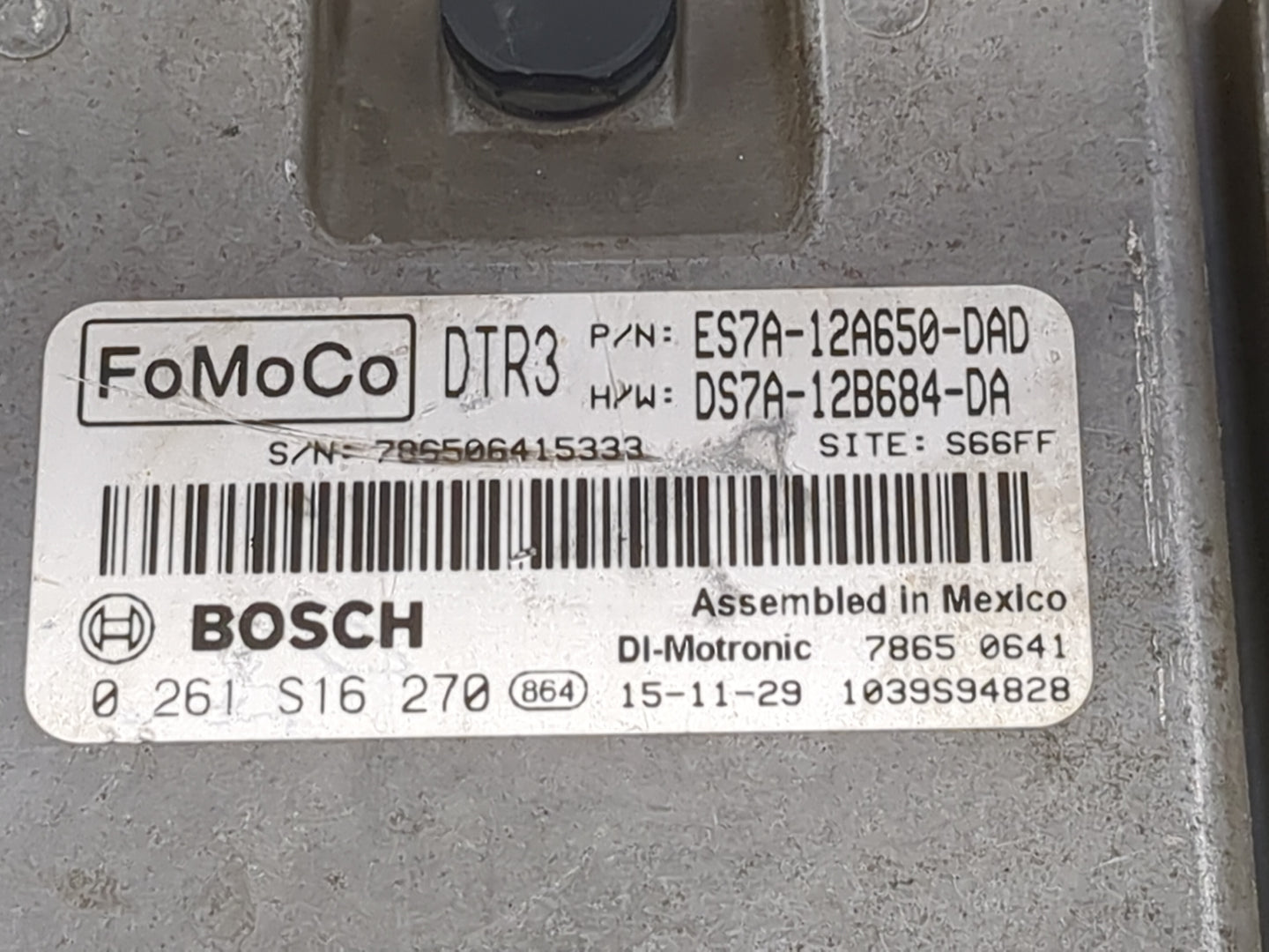 2014-2016 Ford Fusion PCM Engine Control Computer ECU ECM PCU OEM P/N:CU5T-14A624-BA ES7A-12A650-DAD Fits Fits 2014 2015 201
